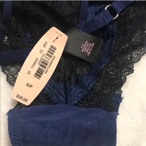 Victoria’s Secret Nylon Laters Lace Straps Rings Panty Women’s Cut Out Panties