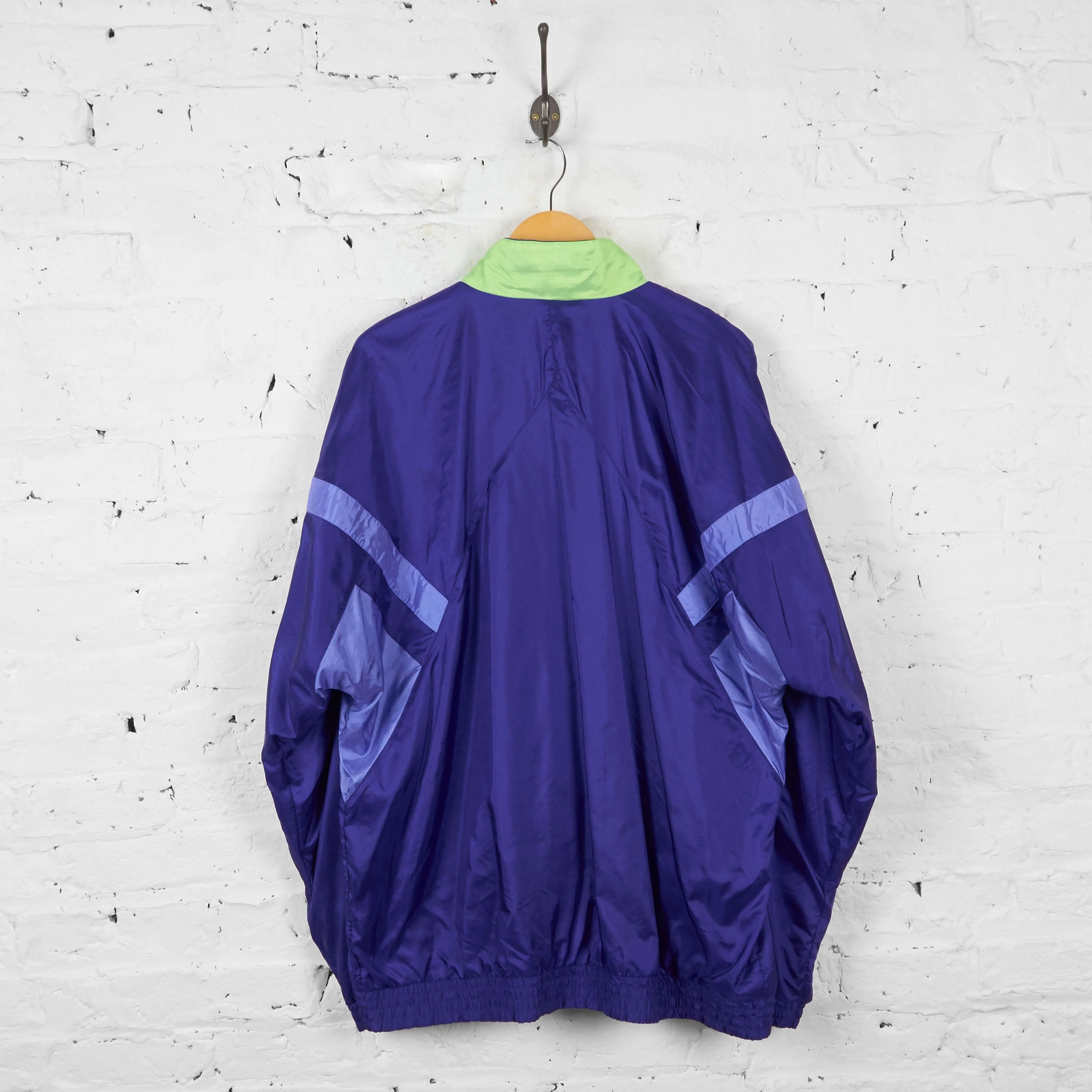 Vintage Adidas Windbreaker Jacket - Purple - L