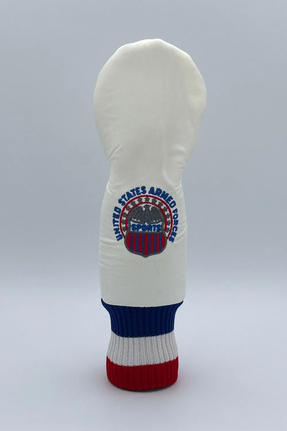 Vintage Custom Head Cover Set  / Driver / 1W / Fairway Wood / FW / Utility / Hybrid / UT / White / OGHCP001-USA Set