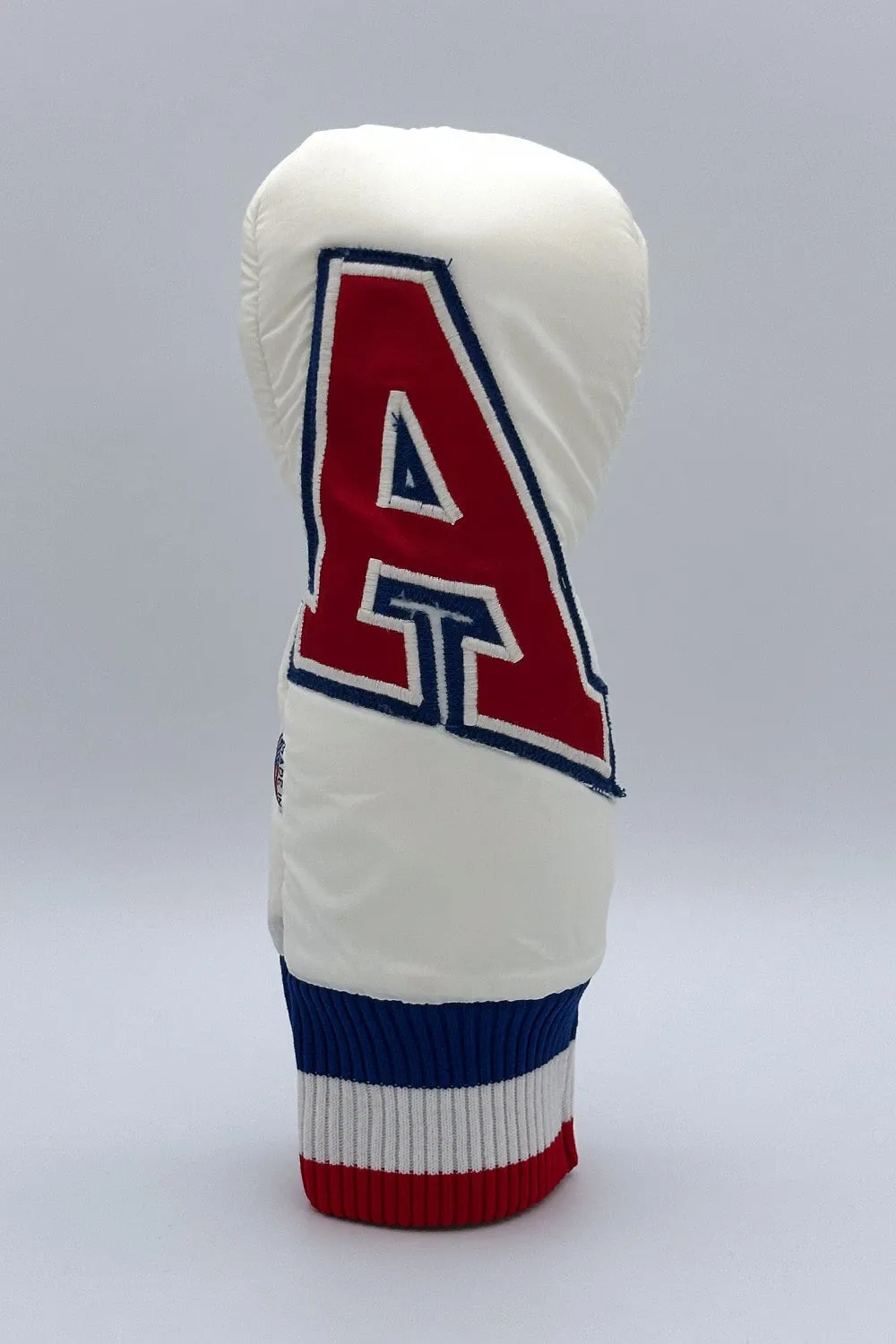 Vintage Custom Head Cover Set  / Driver / 1W / Fairway Wood / FW / Utility / Hybrid / UT / White / OGHCP001-USA Set