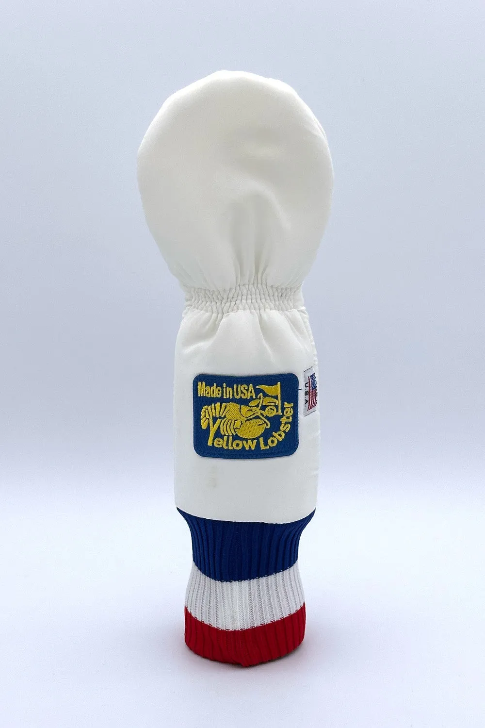 Vintage Custom Head Cover Set  / Driver / 1W / Fairway Wood / FW / Utility / Hybrid / UT / White / OGHCP001-USA Set