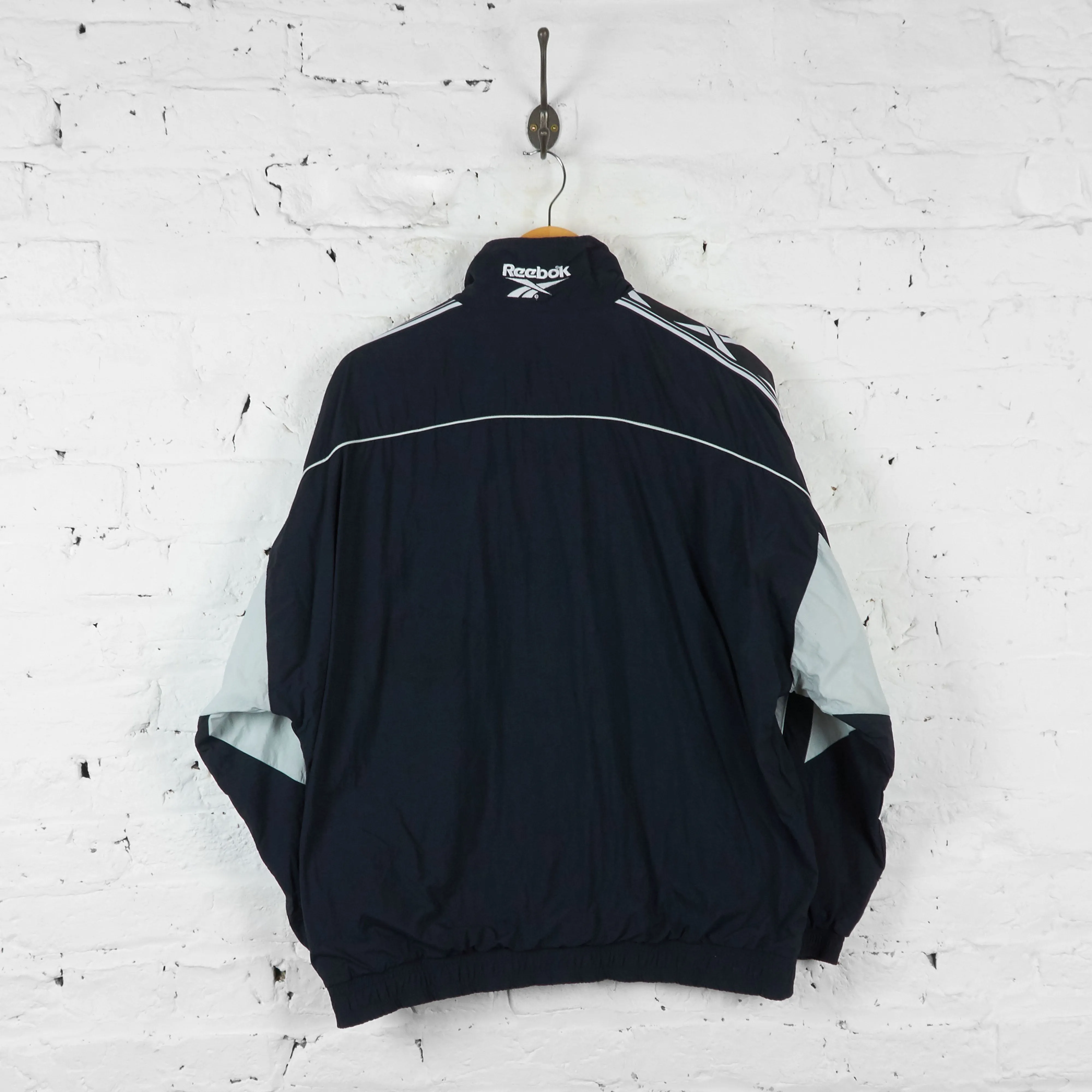 Vintage Reebok Windbreaker Jacket - Black - M