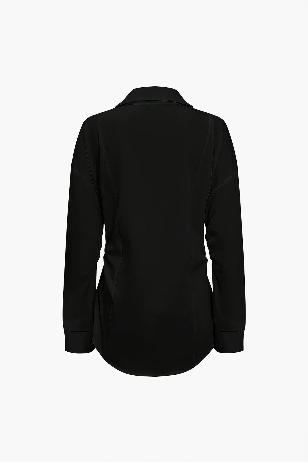 Virginia - Chic Button Front Woman's Long Sleeve Shirt