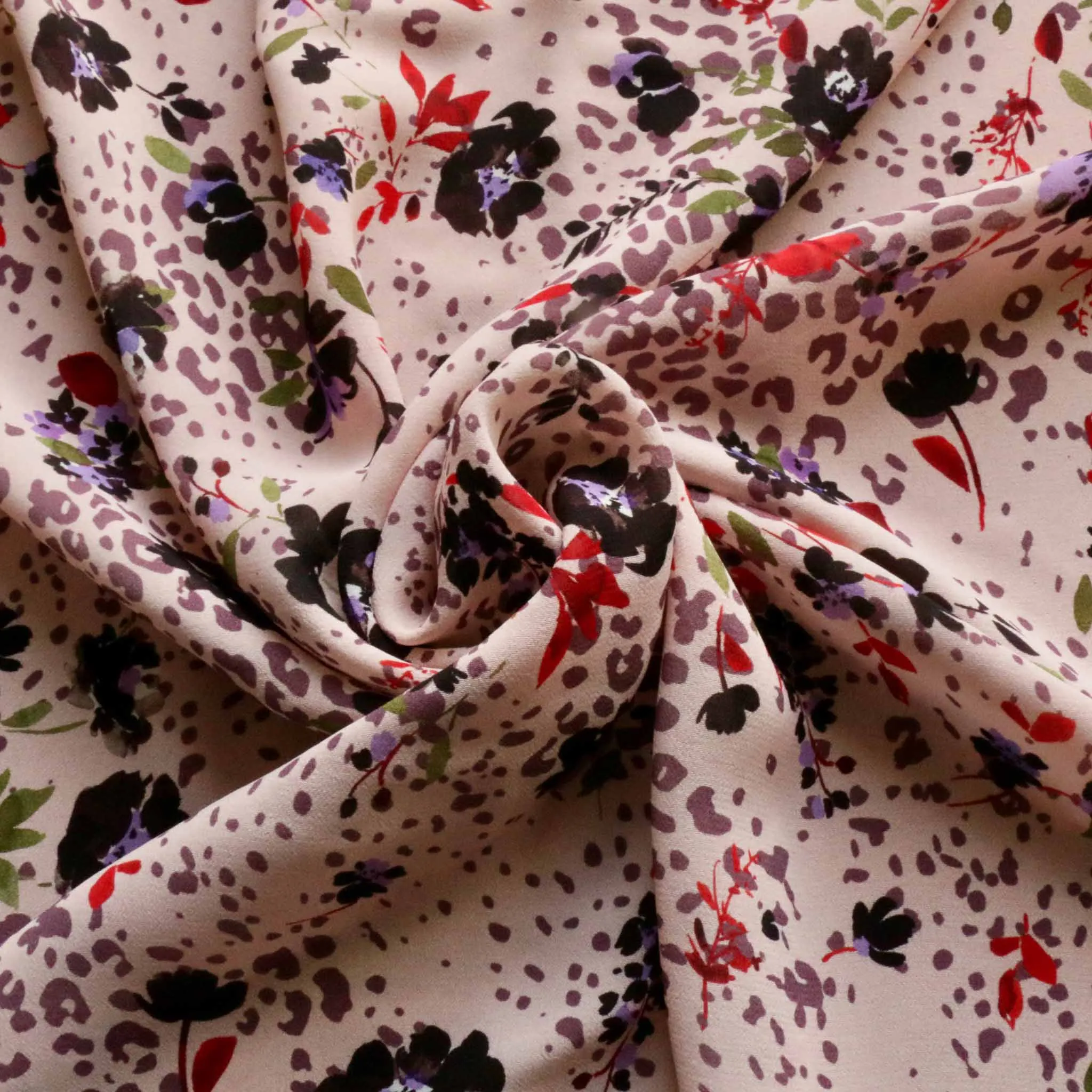 Viscose Georgette Fabric - Dusty pink
