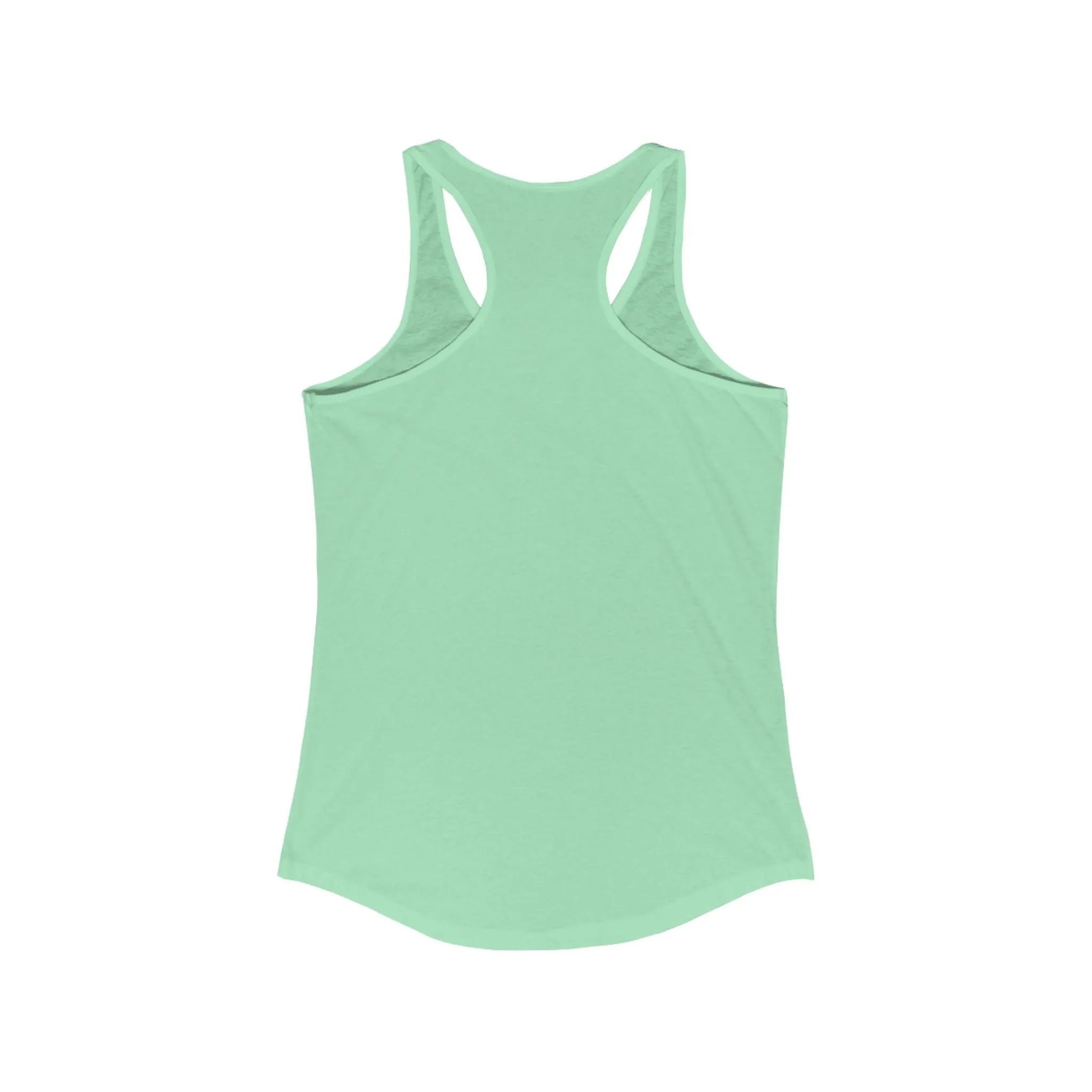 Wake Up and Make Up Women-Racerback Tank - Stylish and Fun Summer Top