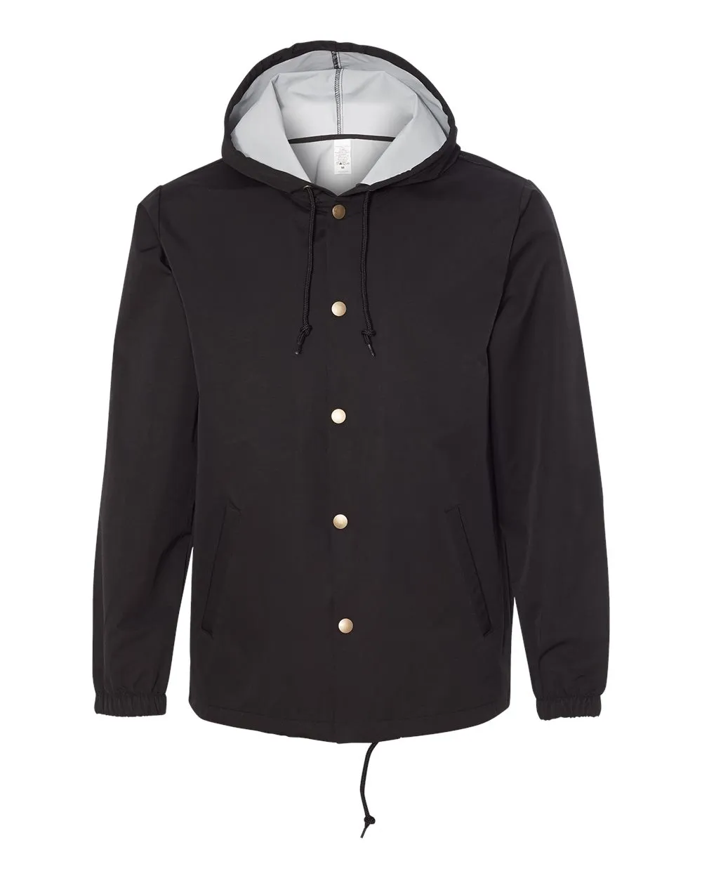 Water Resistant Hooded Windbreaker Coaches Jacket