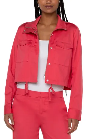 Watermelon Utility Crop Jacket
