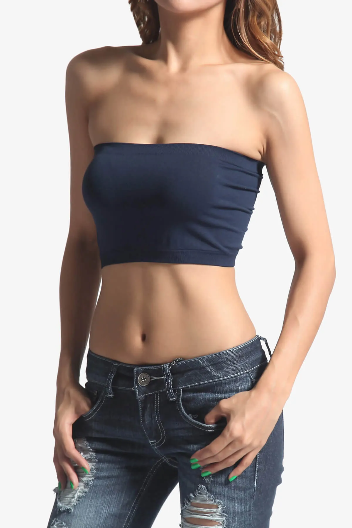 Wendi Seamless Crop Bandeau PLUS