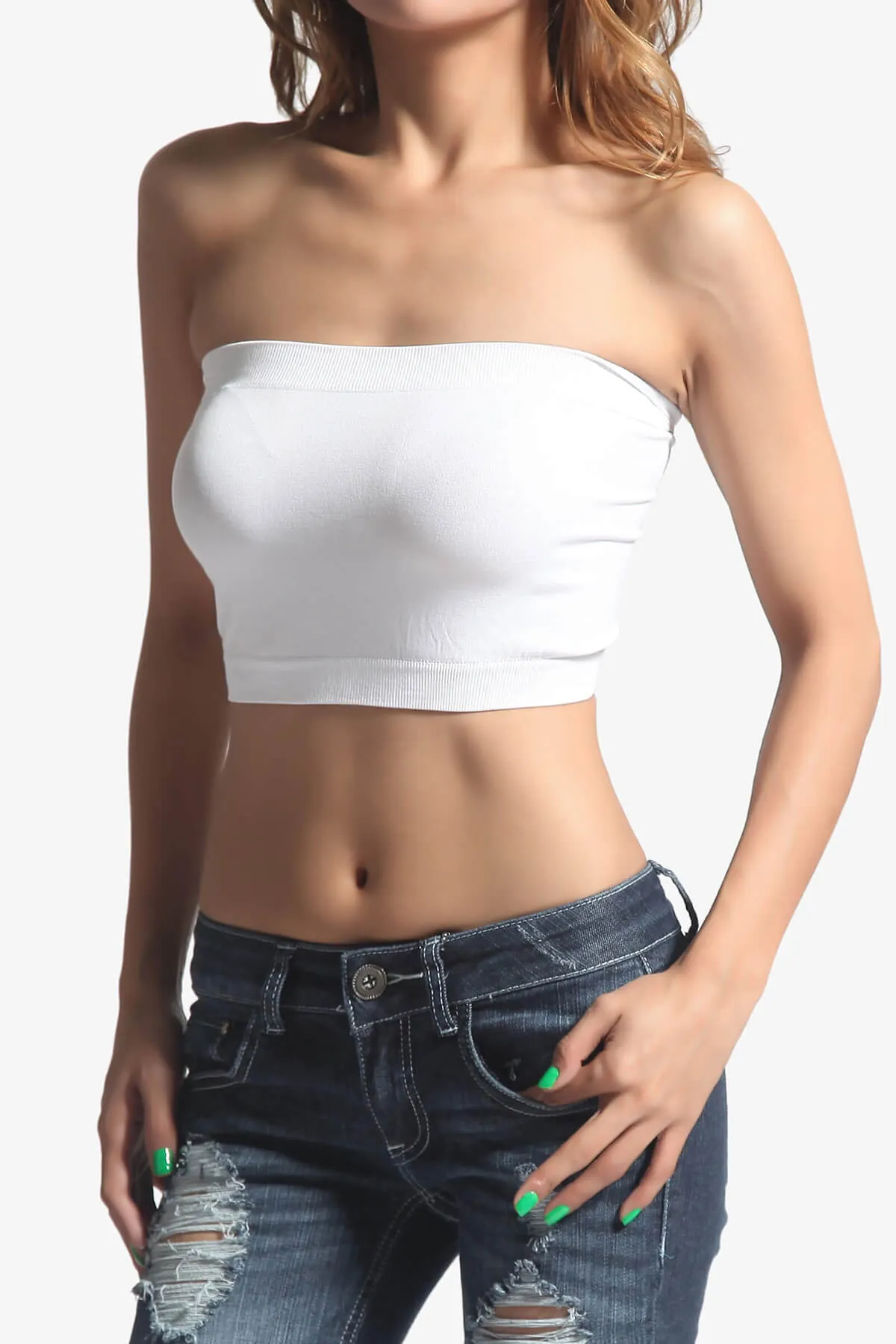 Wendi Seamless Crop Bandeau PLUS