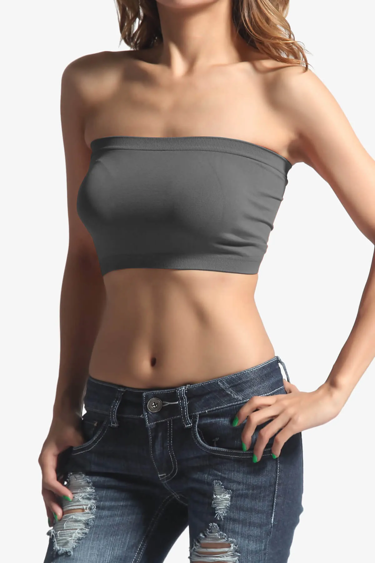 Wendi Seamless Crop Bandeau PLUS