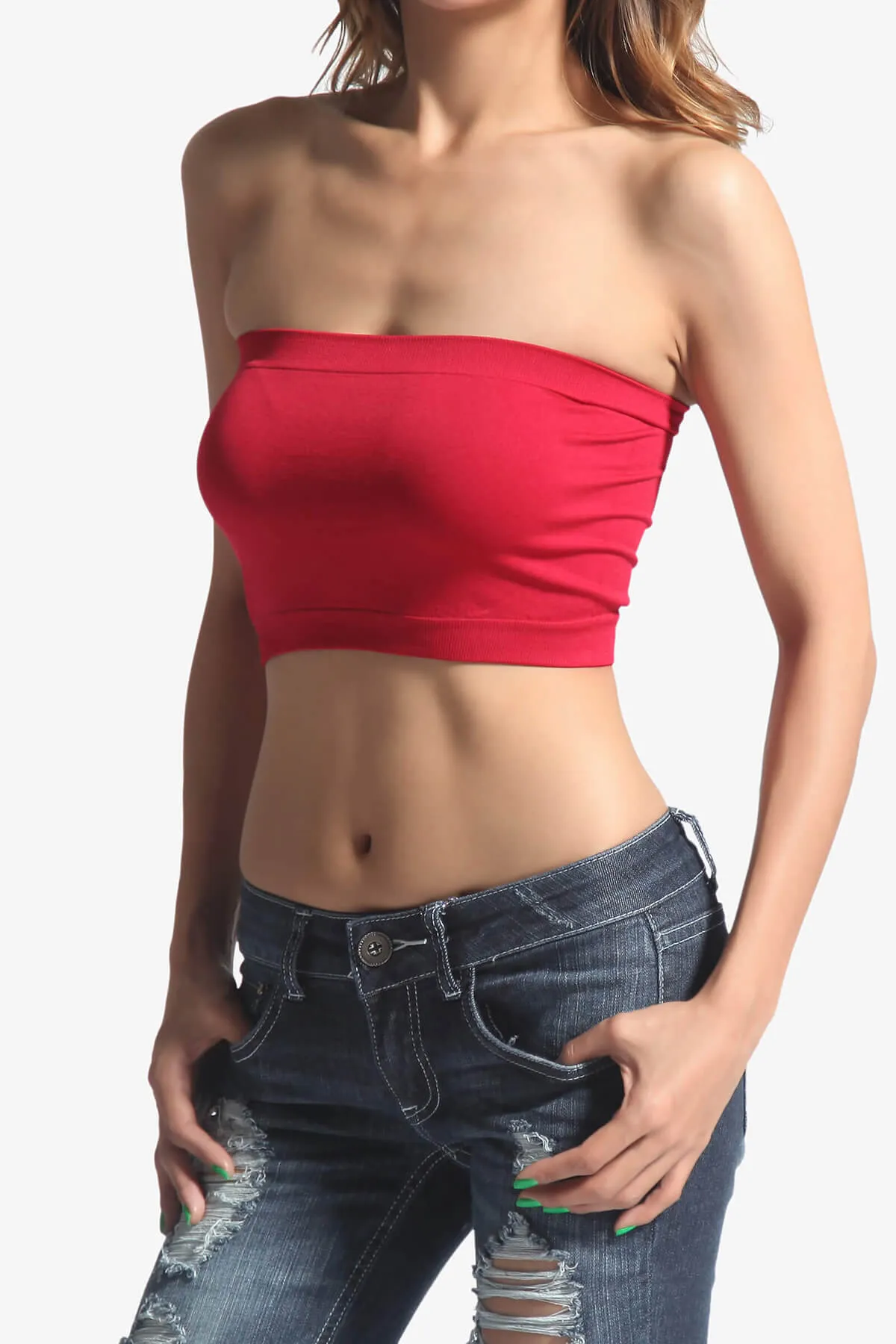 Wendi Seamless Crop Bandeau PLUS