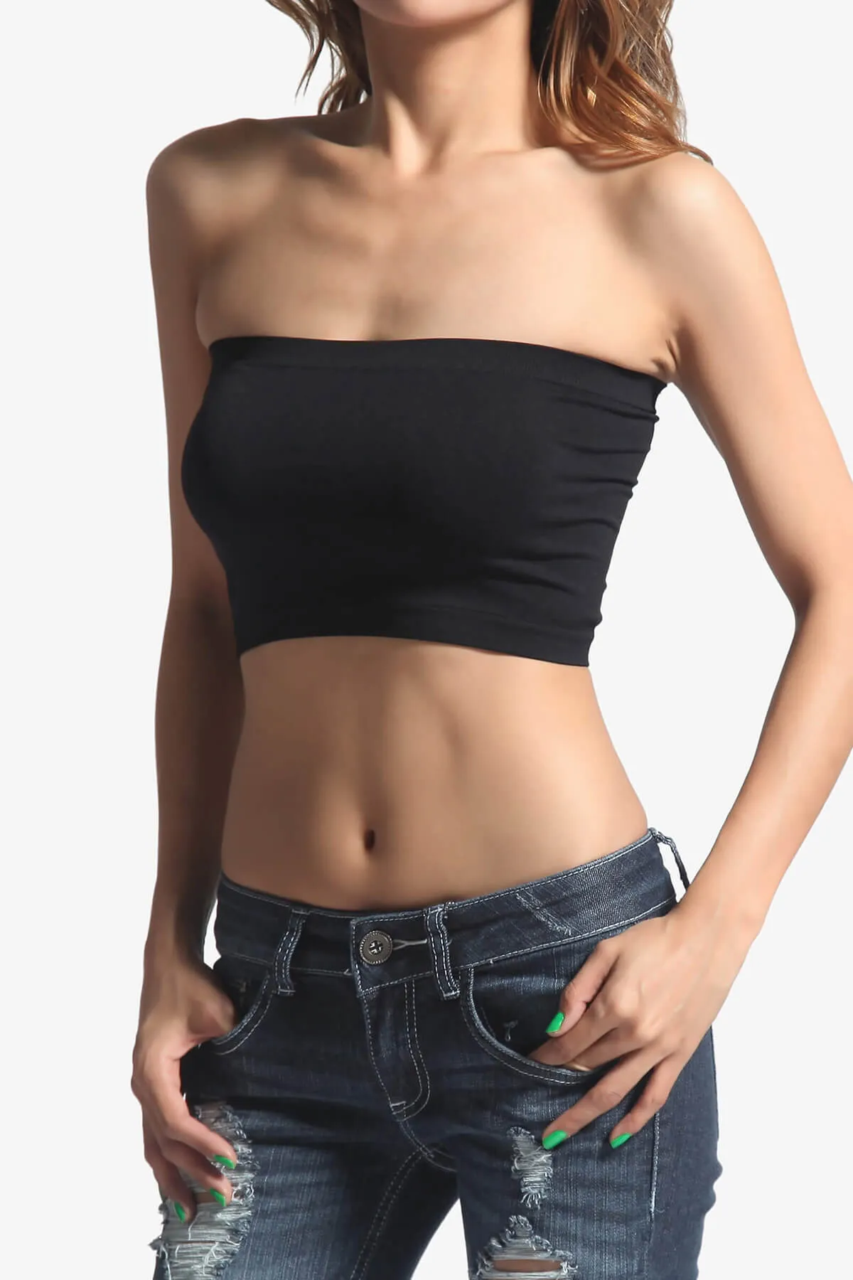 Wendi Seamless Crop Bandeau PLUS