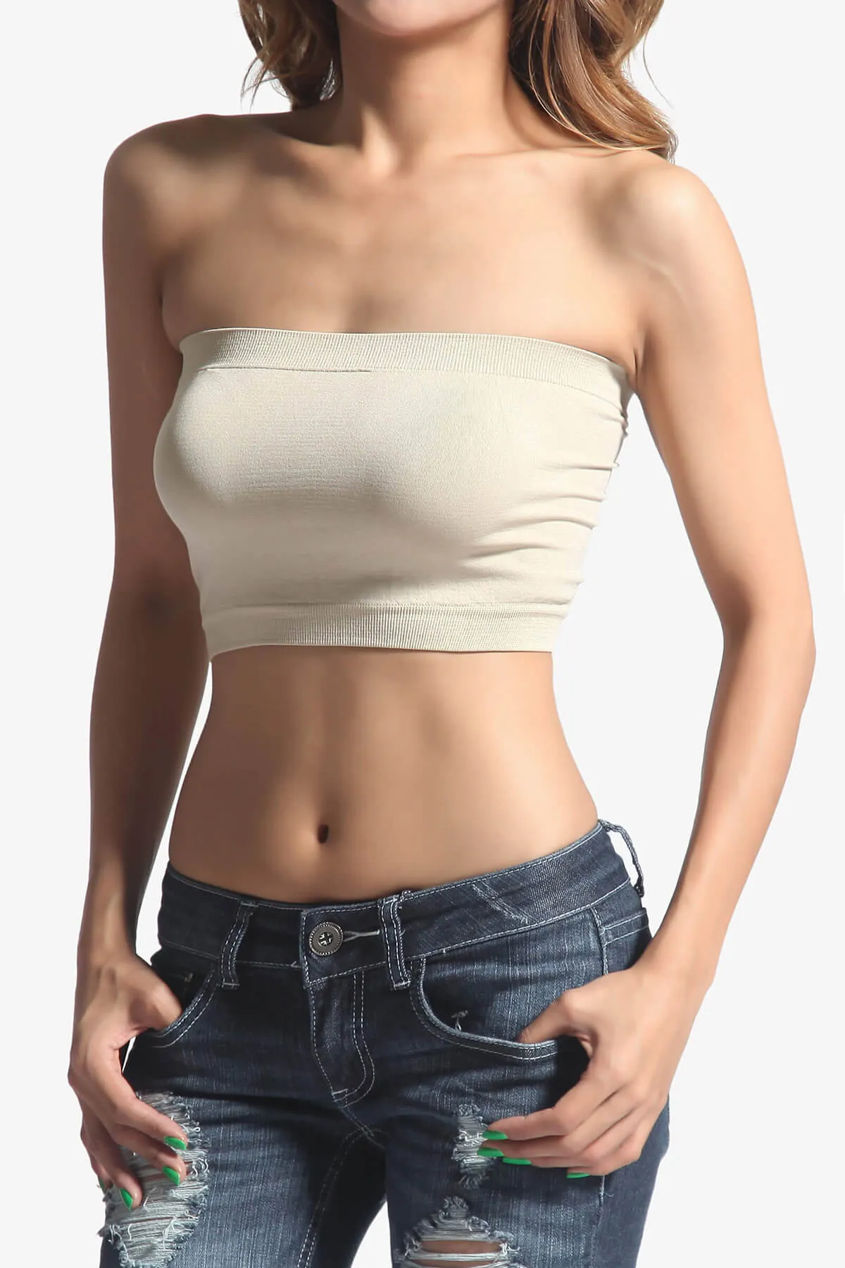 Wendi Seamless Crop Bandeau PLUS