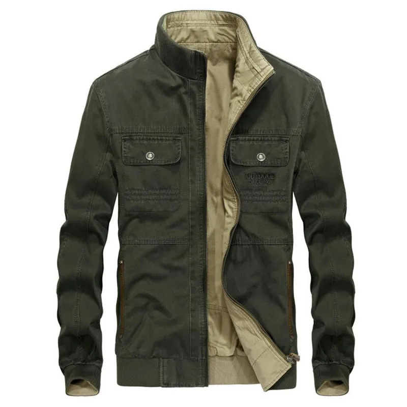 West Louis™ Double Front Pockets Windbreaker Jacket