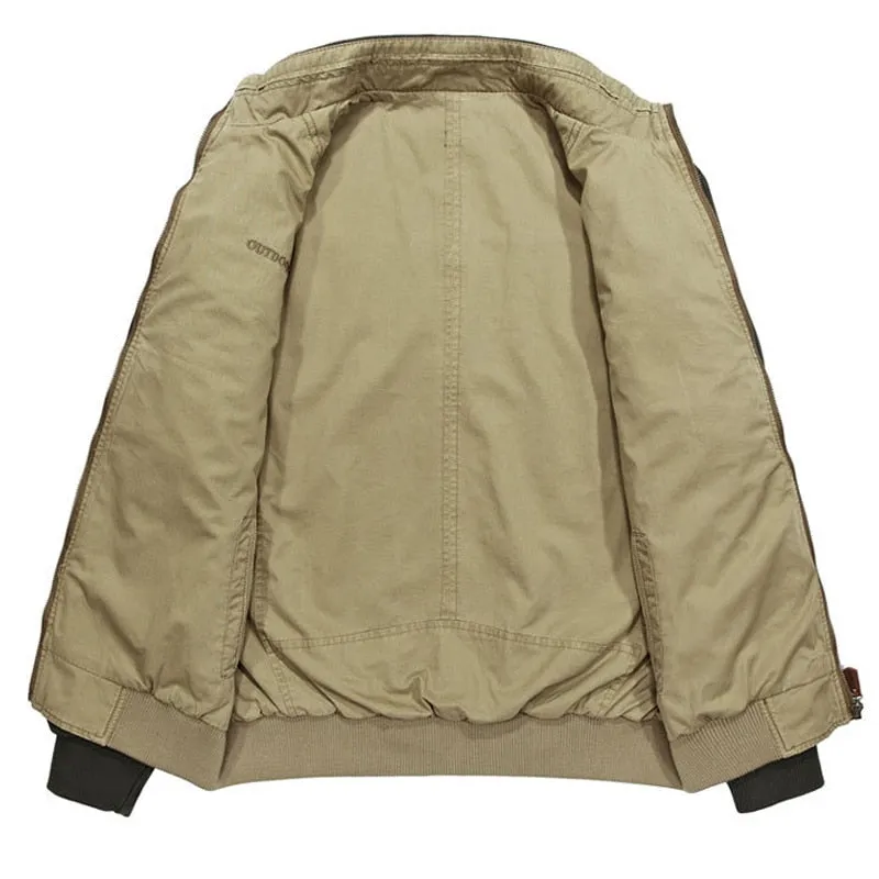 West Louis™ Double Front Pockets Windbreaker Jacket