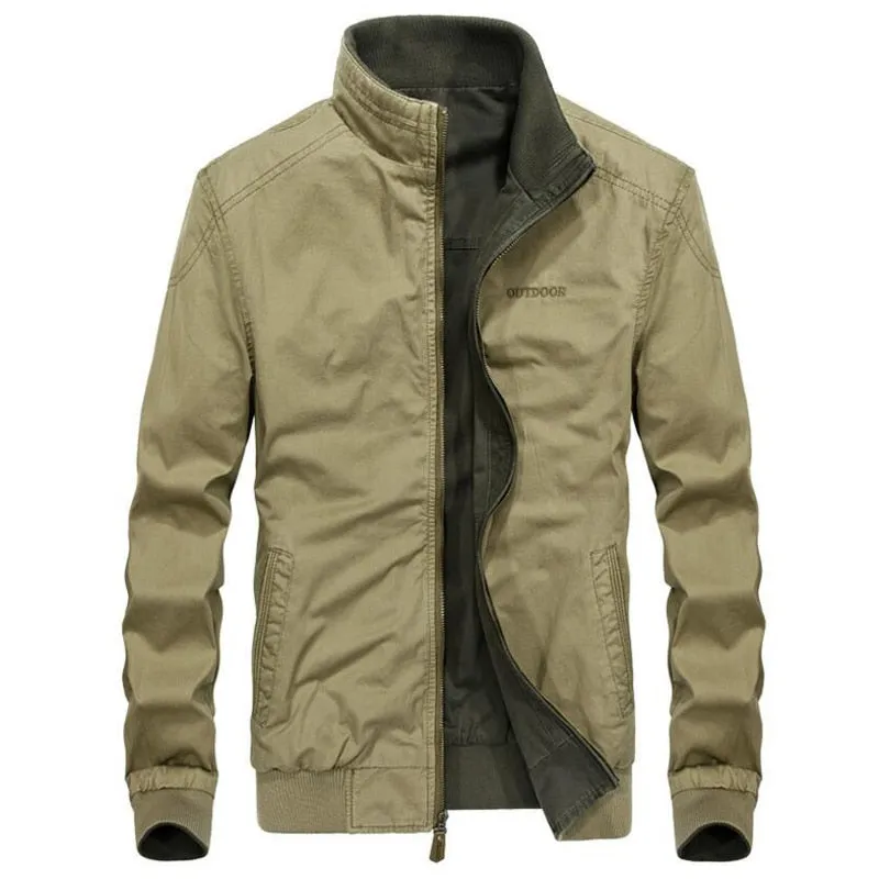 West Louis™ Double Front Pockets Windbreaker Jacket