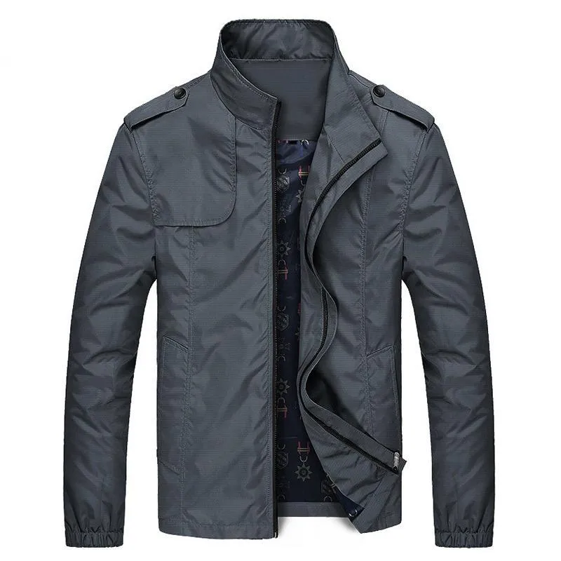 West Louis™ Solid Windproof Raincoat Jacket