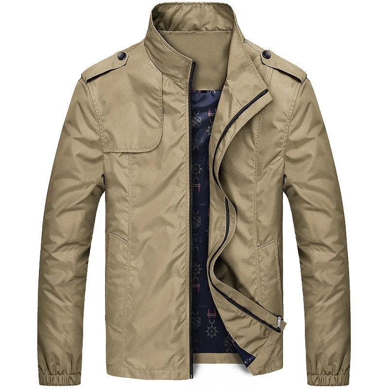 West Louis™ Solid Windproof Raincoat Jacket