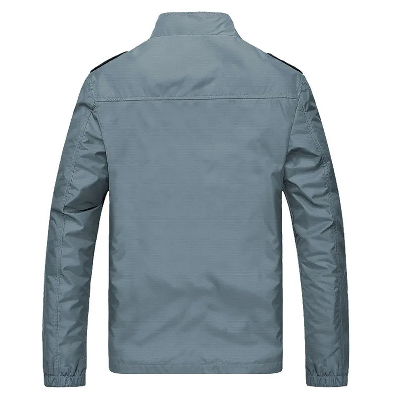West Louis™ Solid Windproof Raincoat Jacket