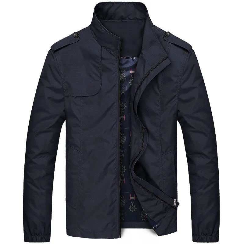 West Louis™ Solid Windproof Raincoat Jacket