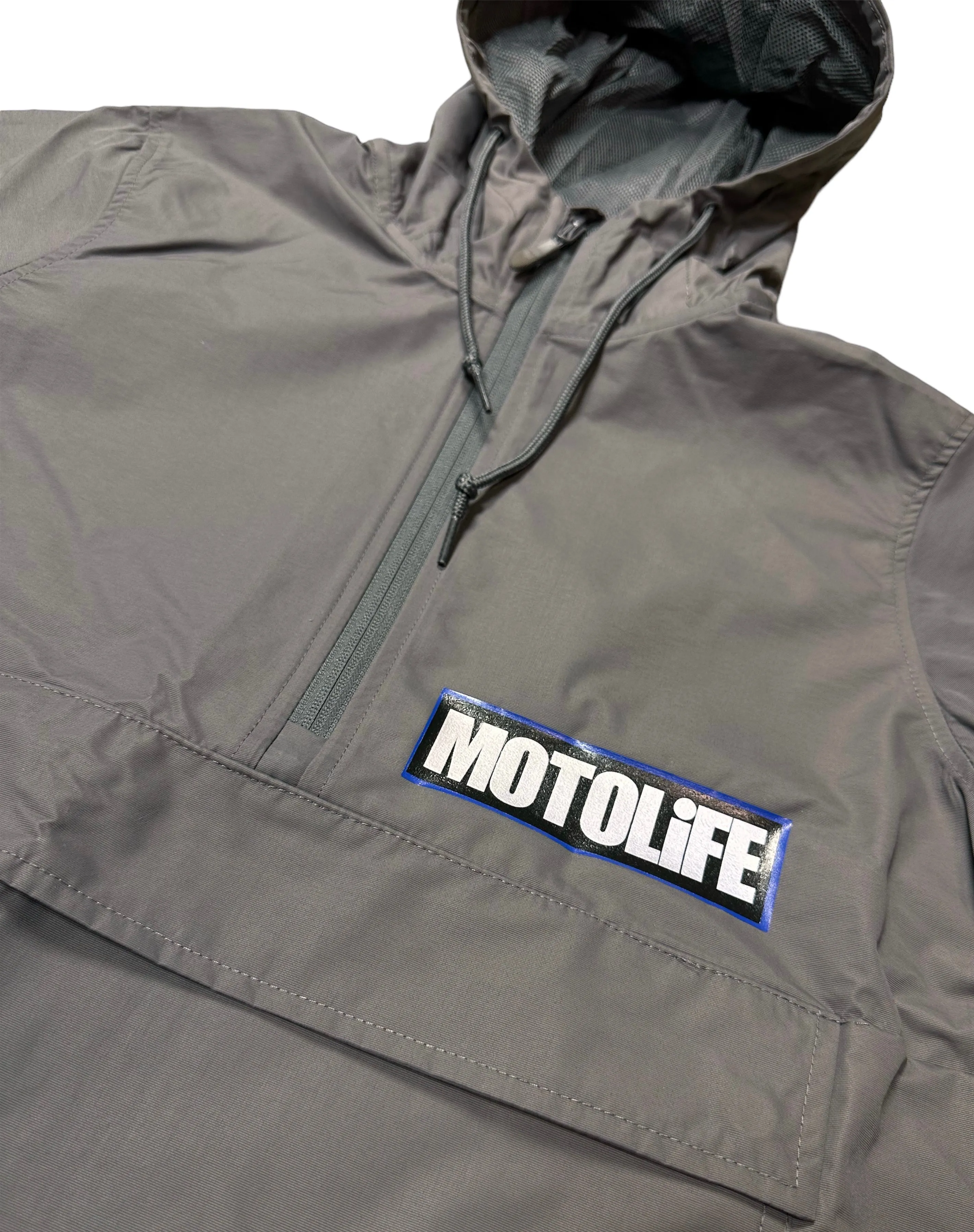 “WET RiDE” Grey Anorak Jacket