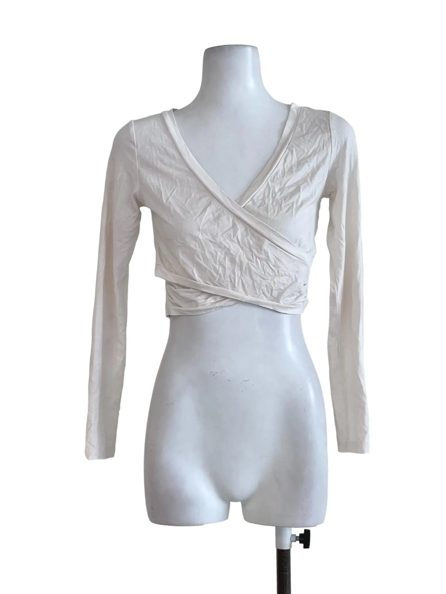 White Cross Layered Top