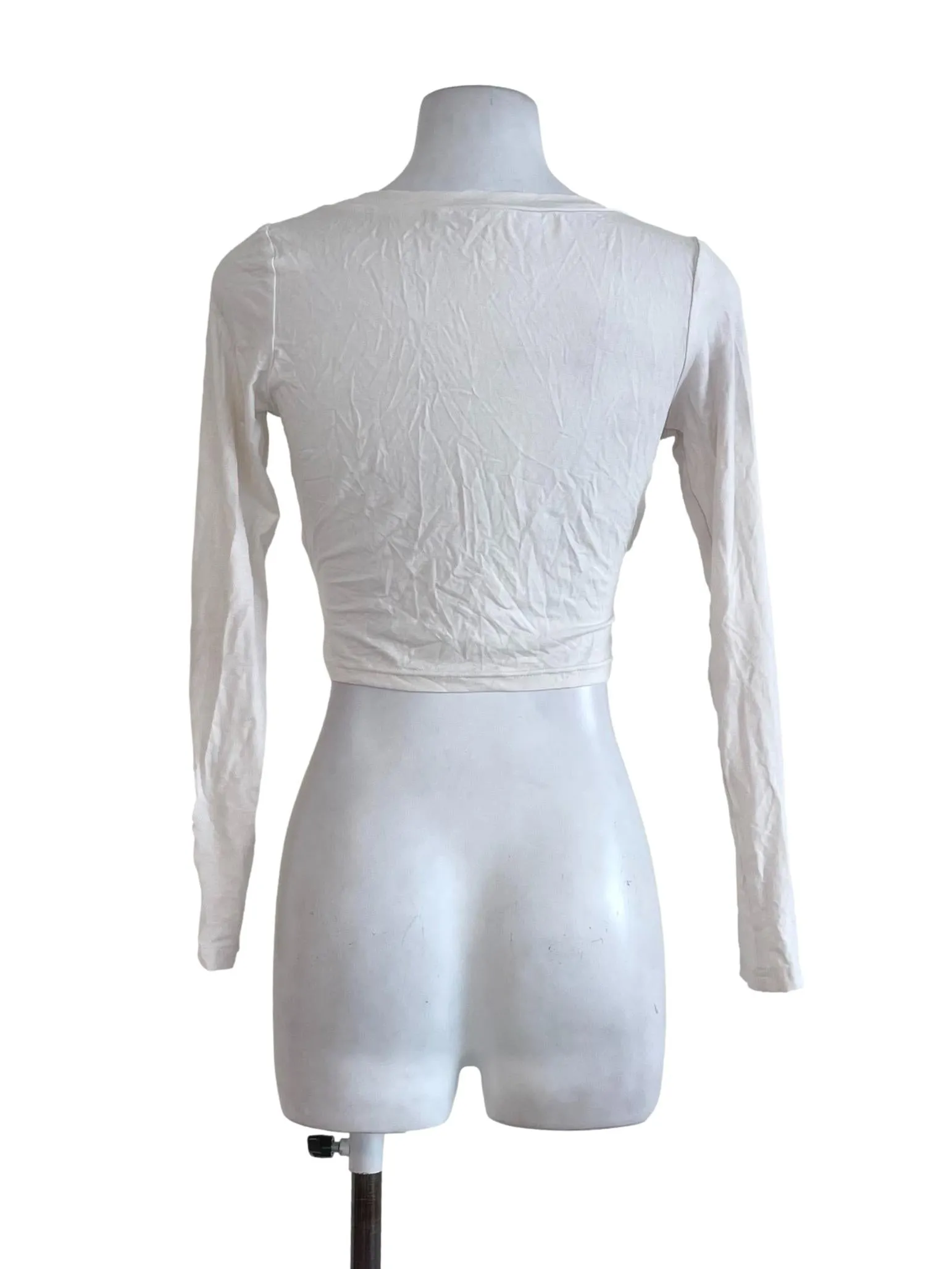 White Cross Layered Top