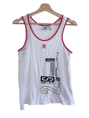 White Round Neck Tank