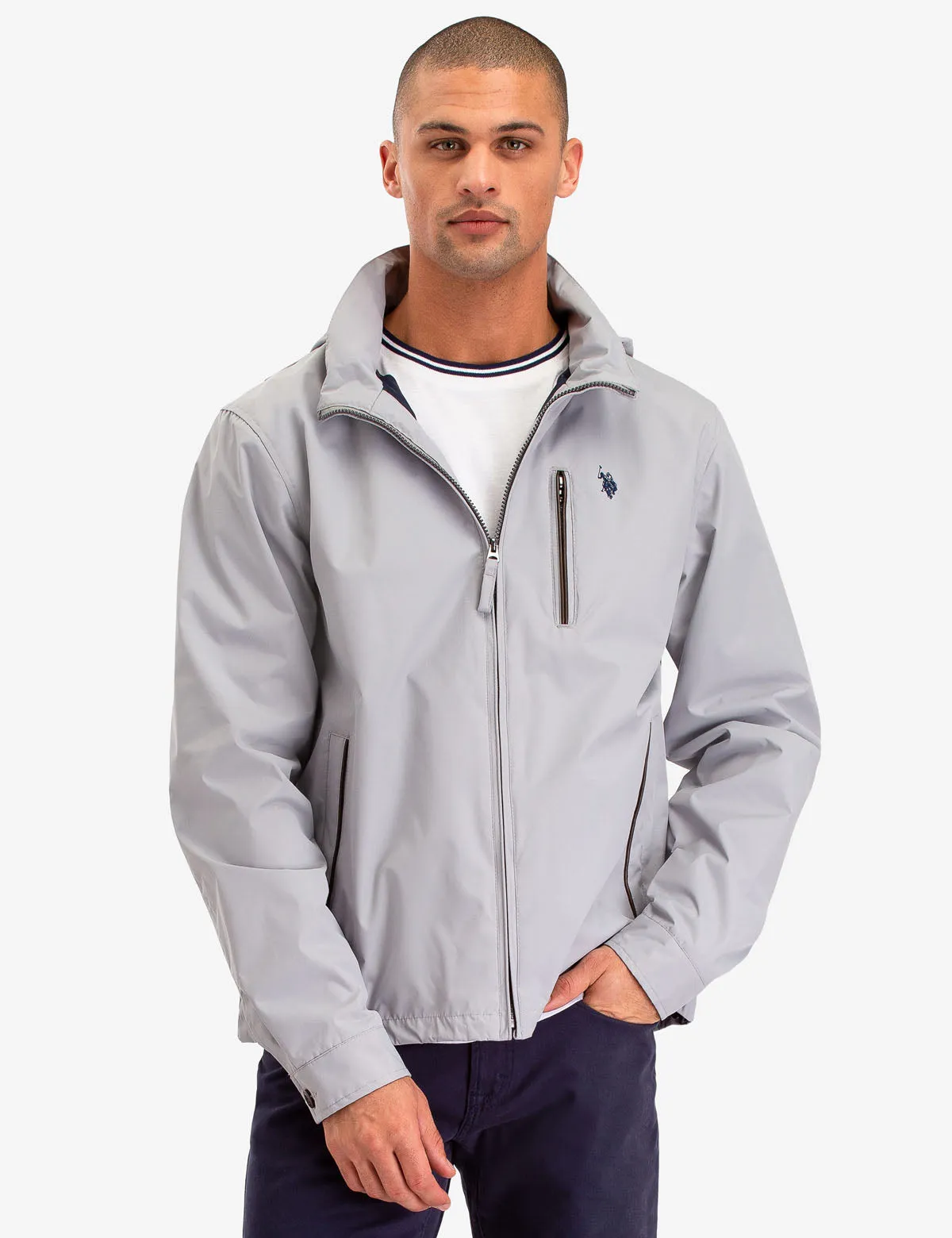 WINDBREAKER WITH PIPING
