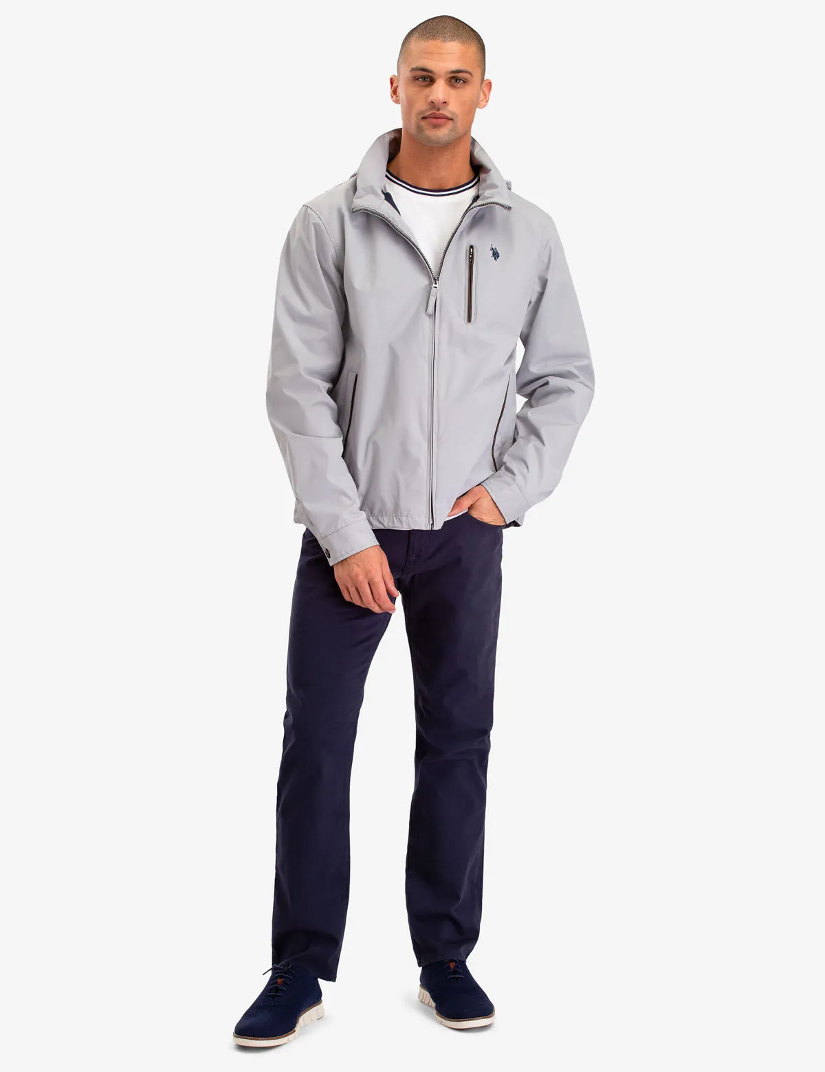 WINDBREAKER WITH PIPING