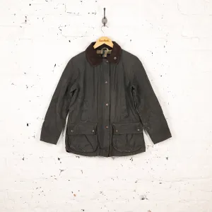 Women's Barbour Beadnell Wax Jacket Coat - Green - Womens M