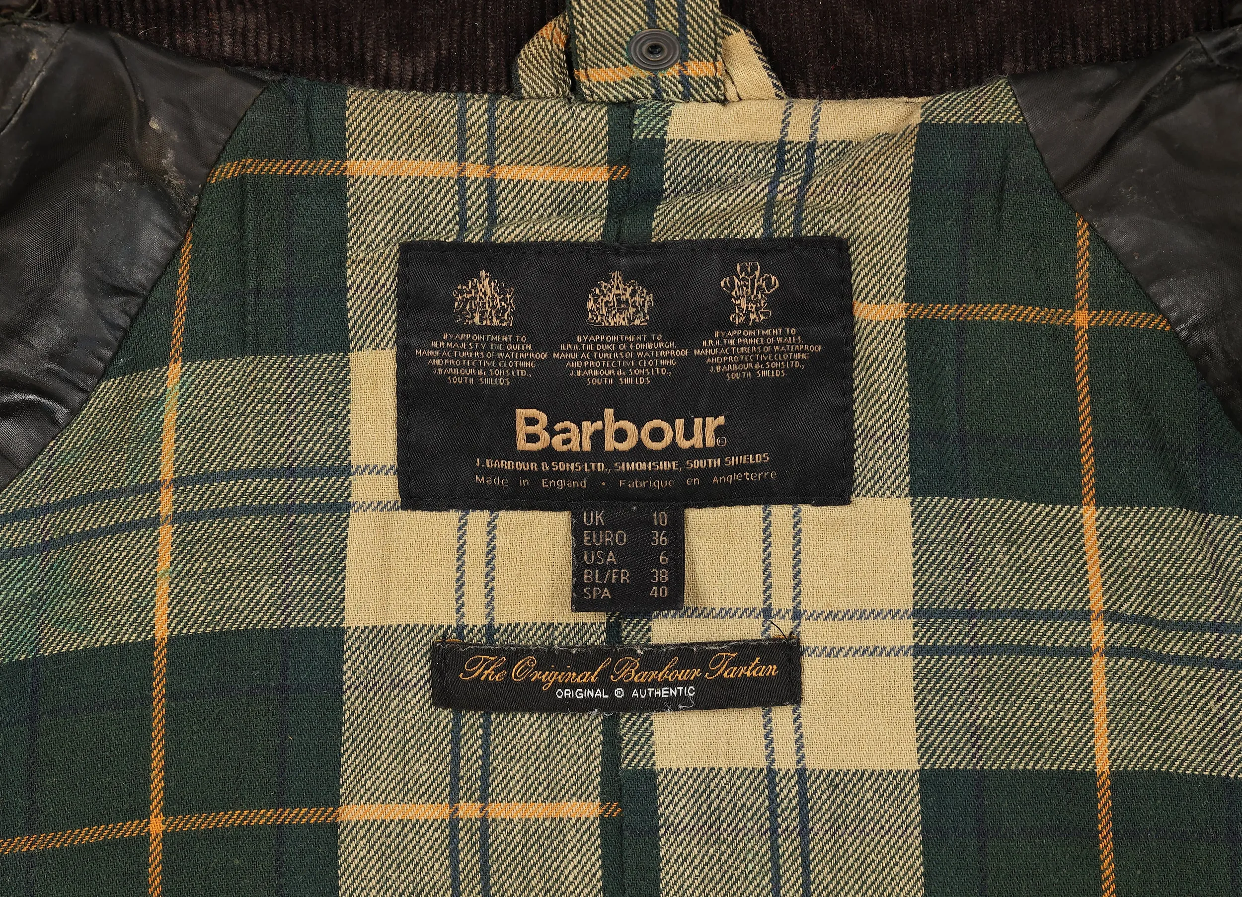 Women's Barbour Beadnell Wax Jacket Coat - Green - Womens M