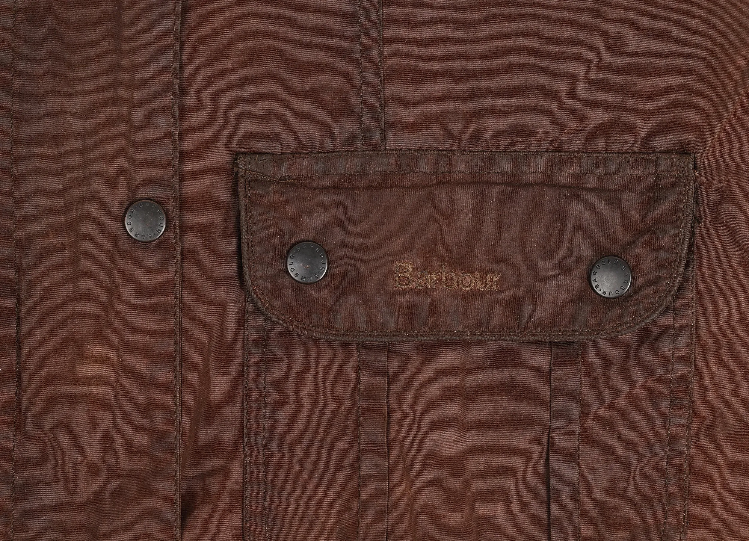 Women's Barbour Flyweight Wax Utility Jacket - Brown - Womens M