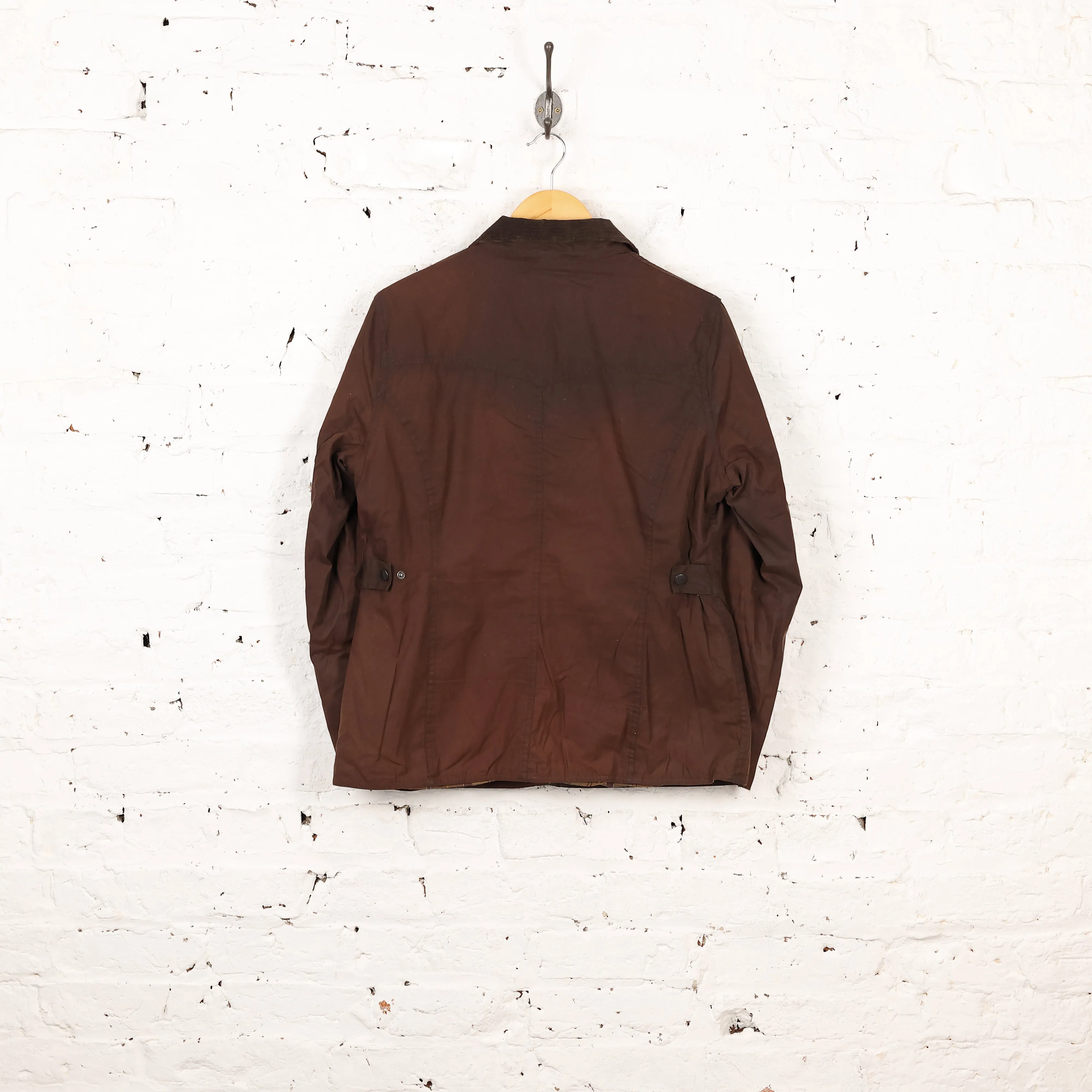 Women's Barbour Flyweight Wax Utility Jacket - Brown - Womens M