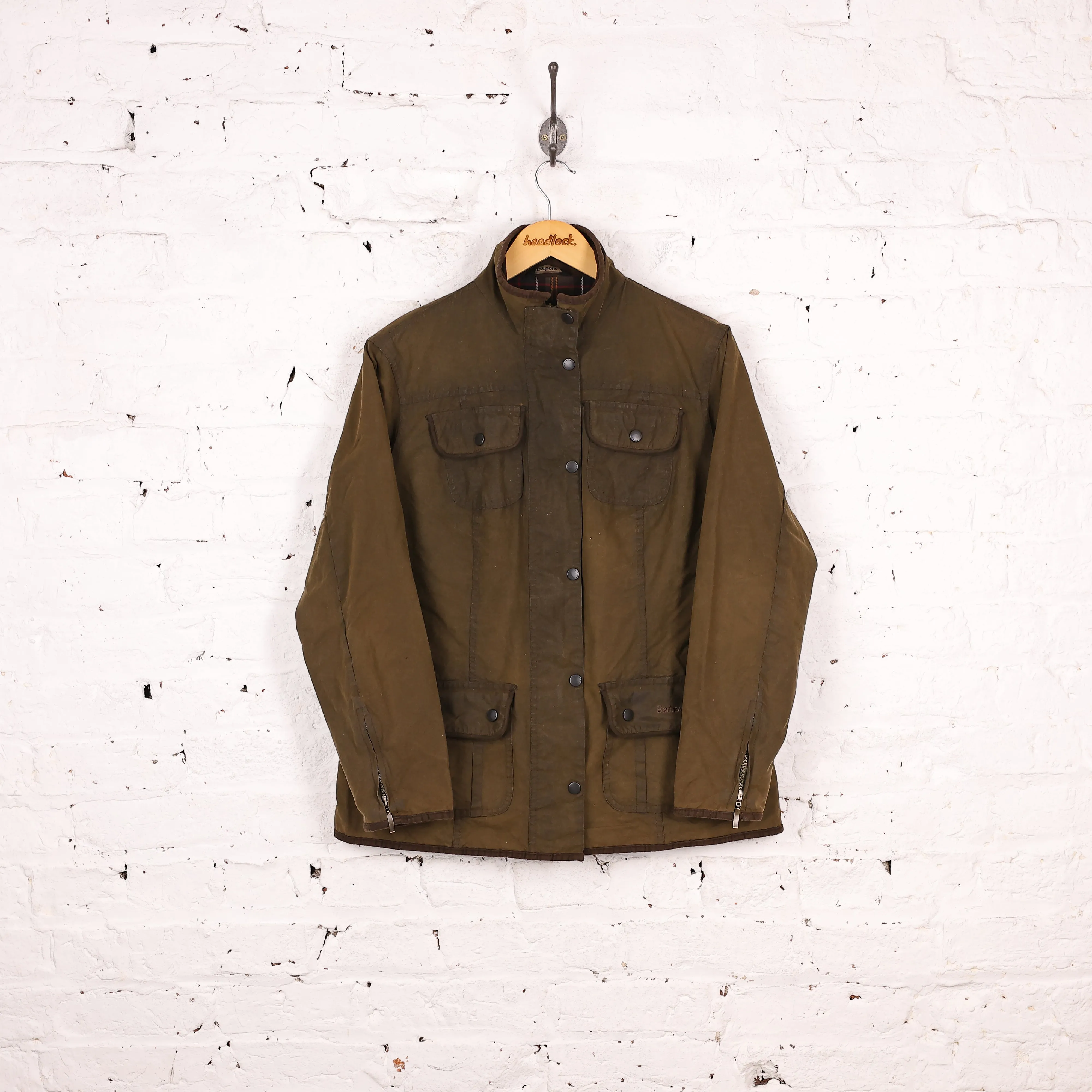 Women's Barbour Ladies Utility Wax Jacket - Green - Women's L
