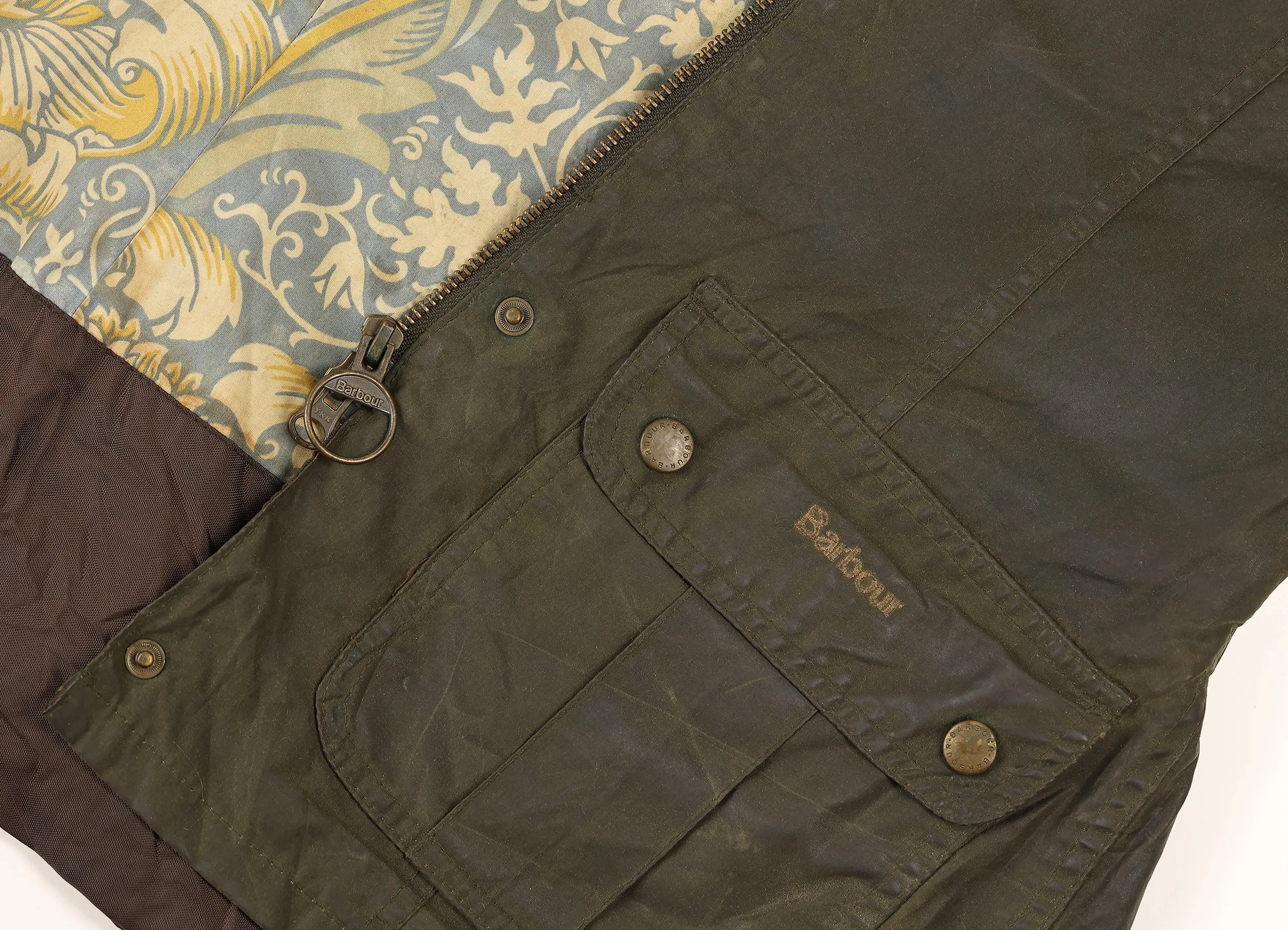 Women's Barbour Morris Utility Wax Jacket - Green - Womens S