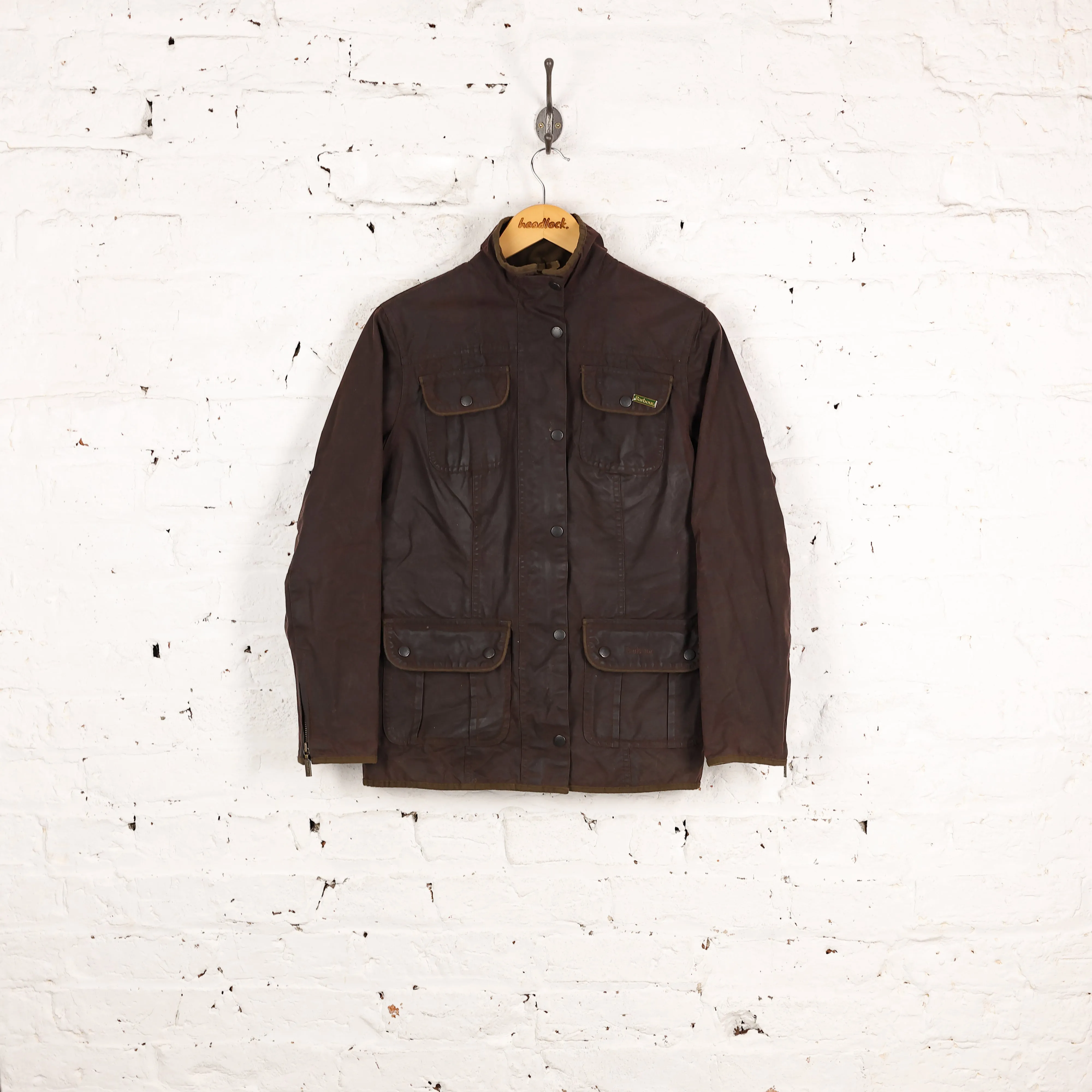 Women's Barbour Utility Wax Jacket - Brown - Women's S