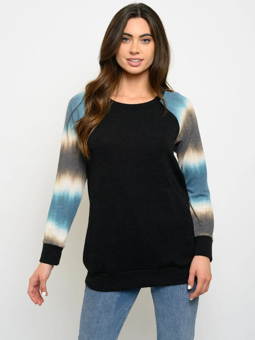 WOMEN'S LONG SLEEVE DETAIL TOP