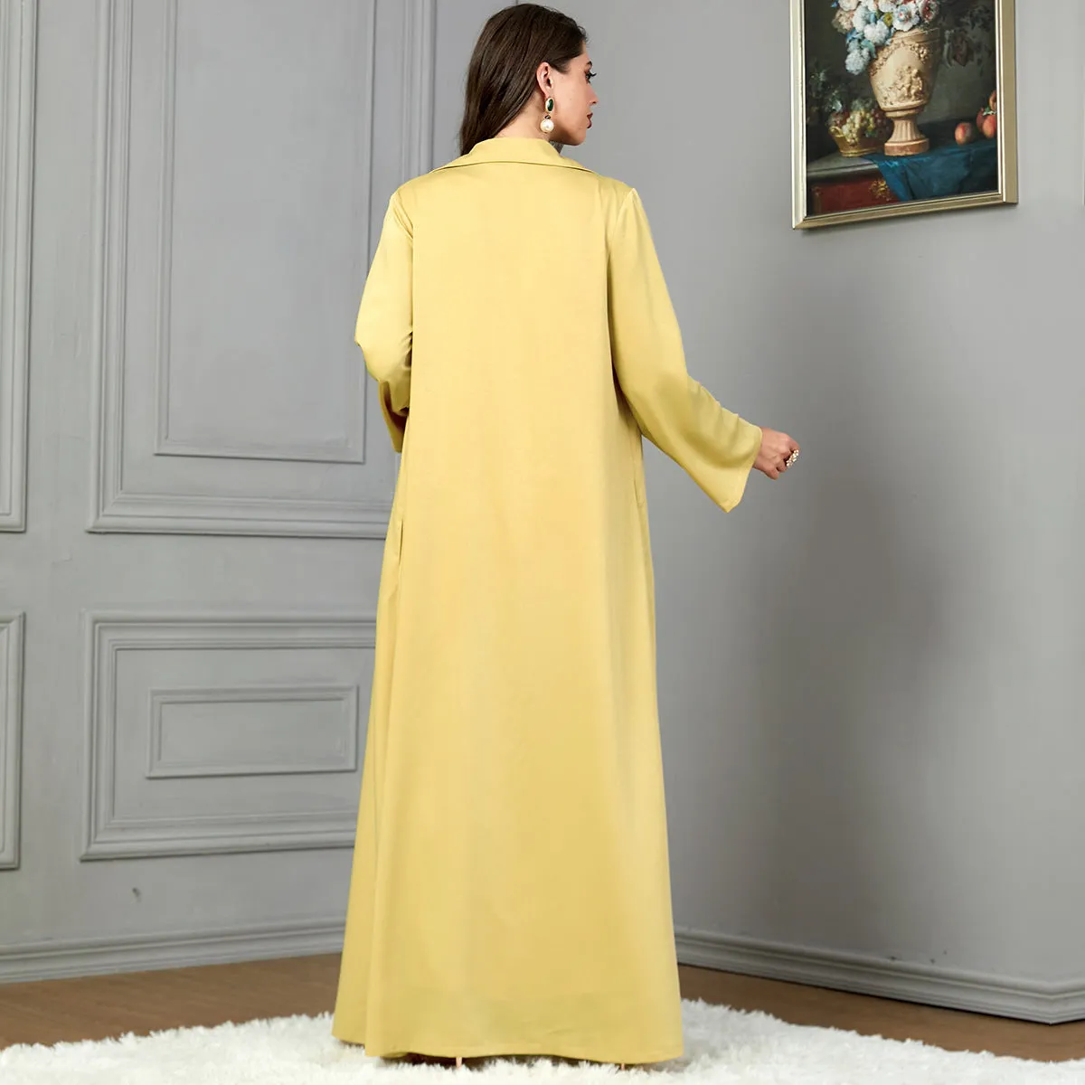 Women's Long Sleeve Trench Coat Style Dress