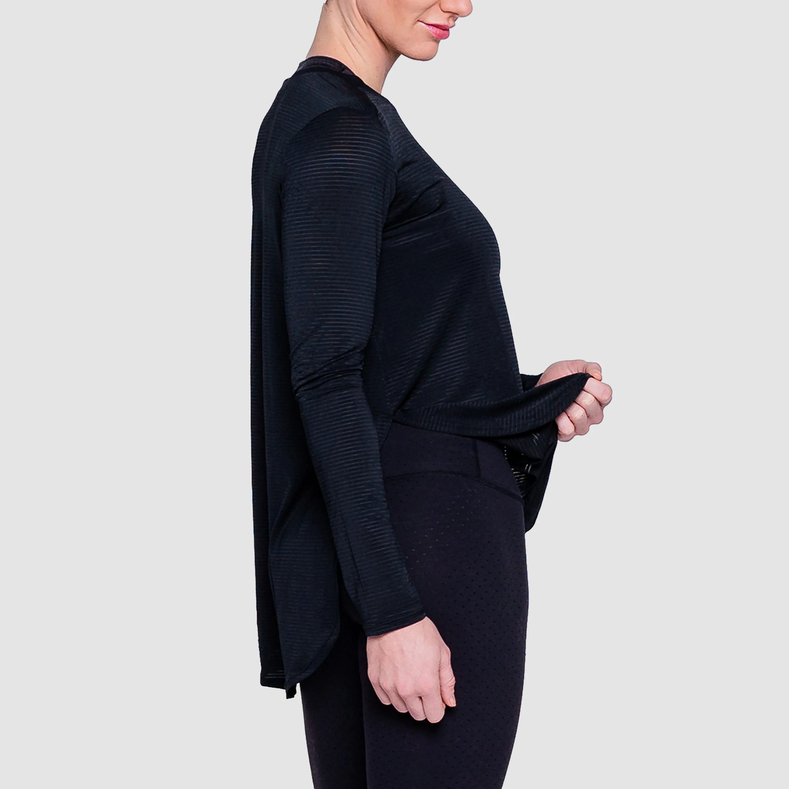 Women's LS Tulip Hem Tee - OUTLET