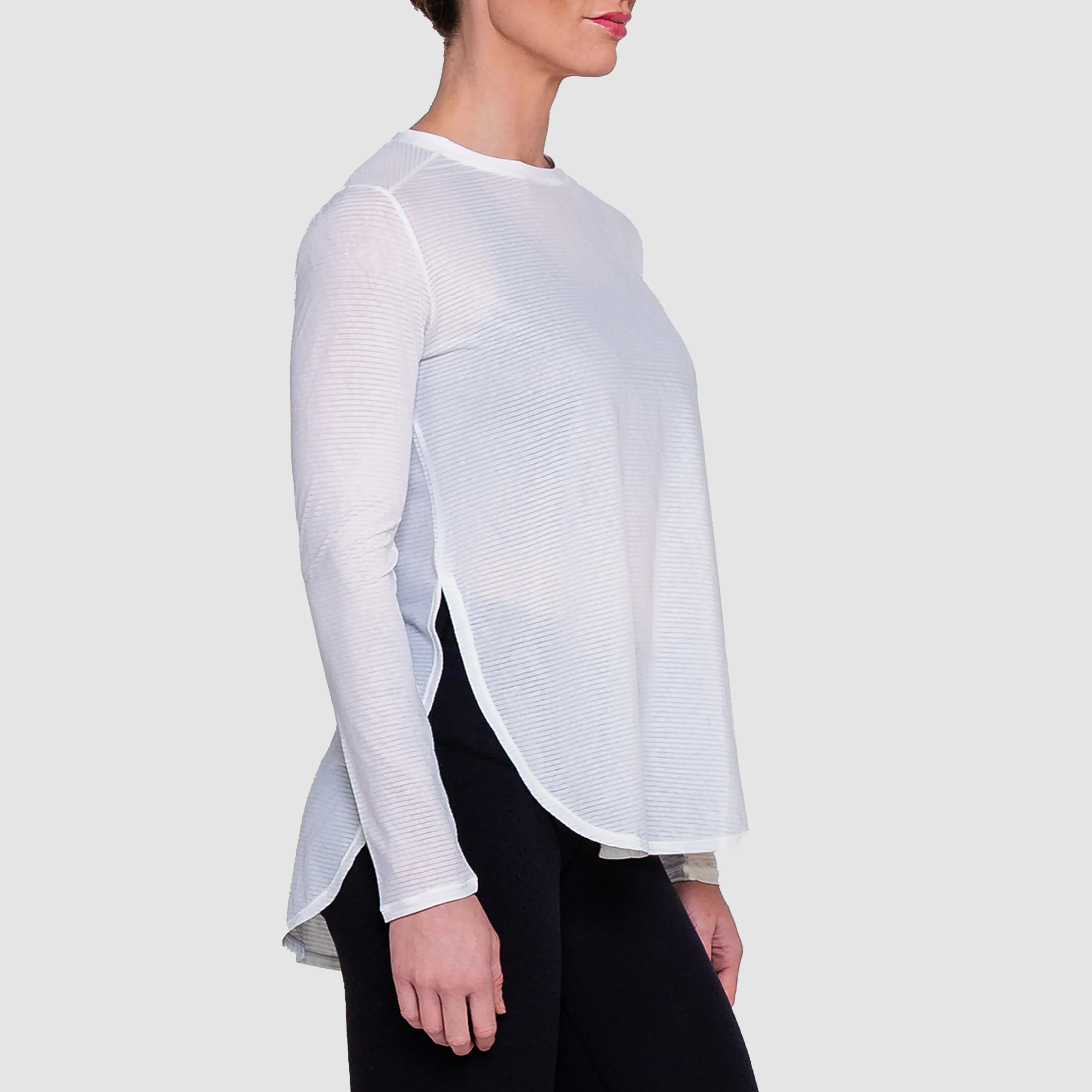 Women's LS Tulip Hem Tee - OUTLET