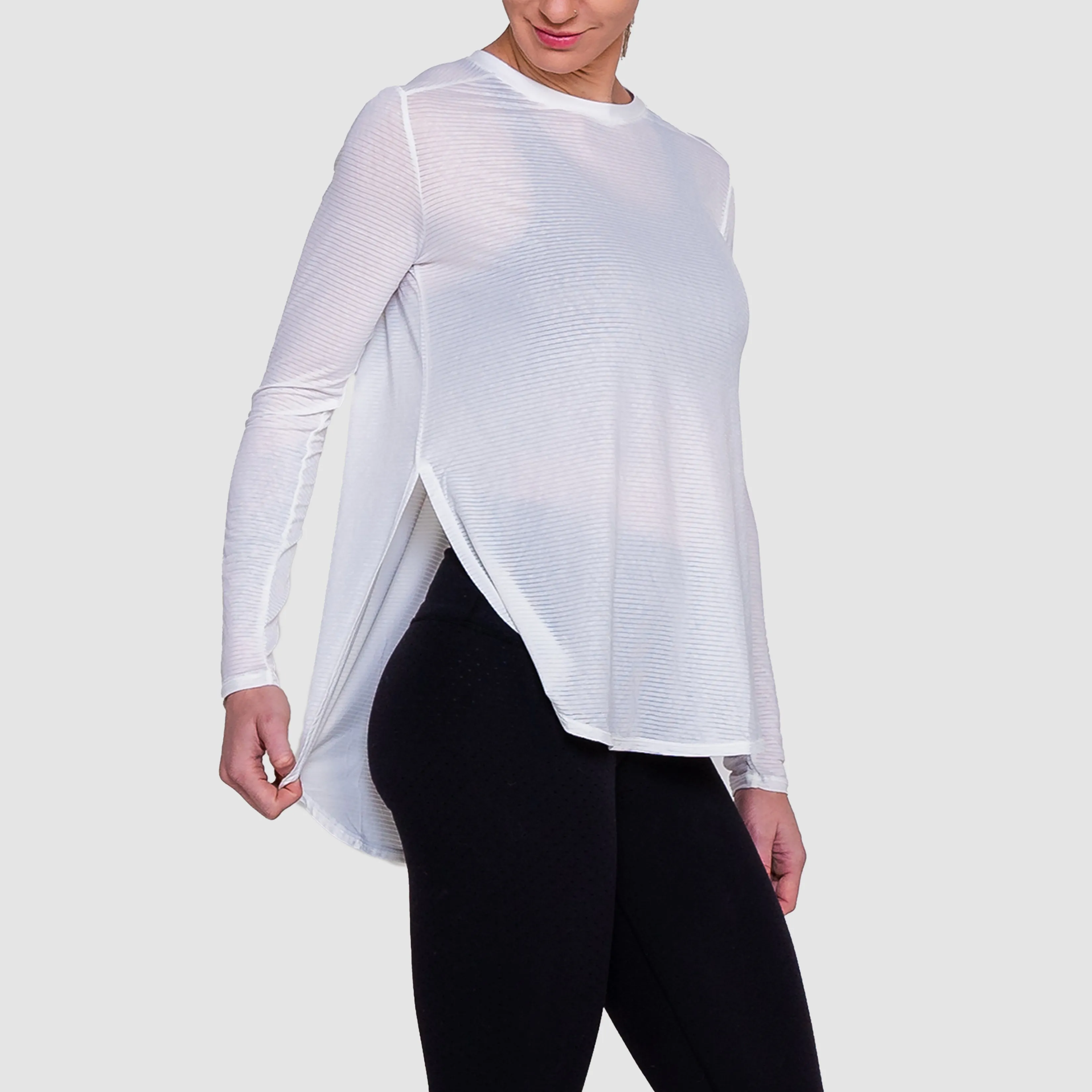 Women's LS Tulip Hem Tee - OUTLET