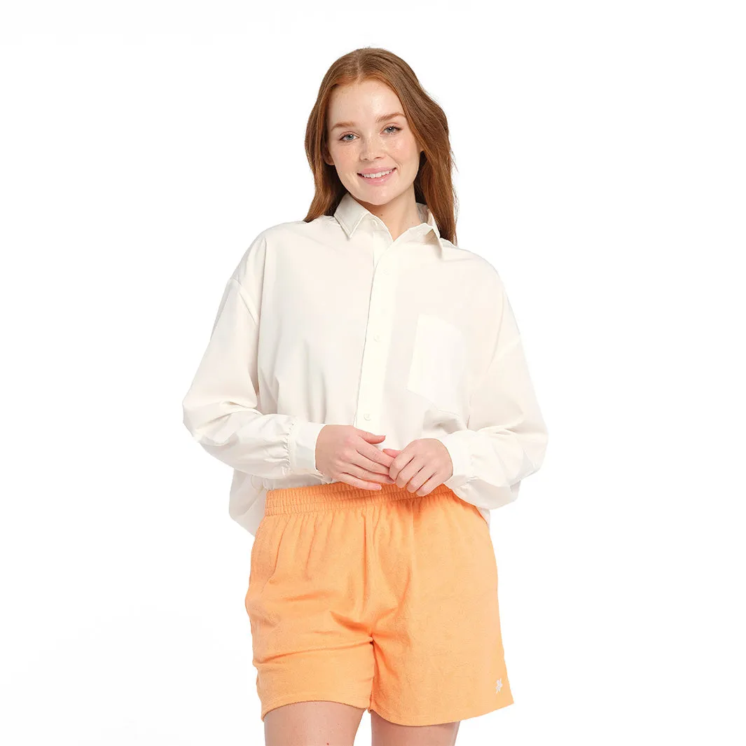 Womens Muskmelon Terry Shorts