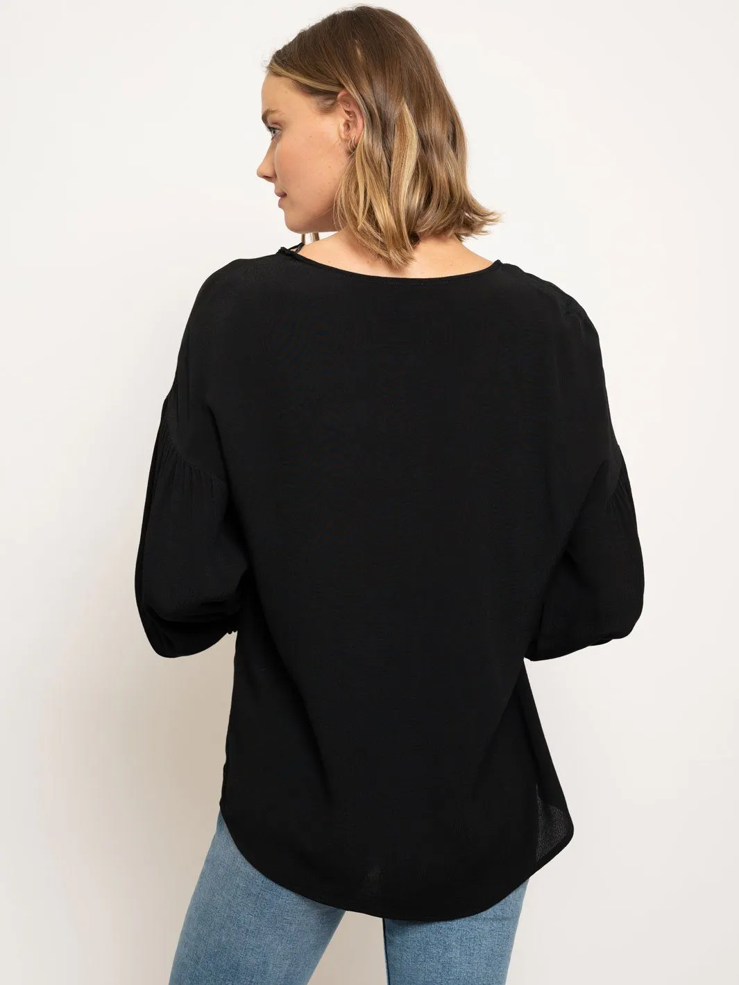 WOMEN'S PUFF LONG SLEEVE TOP