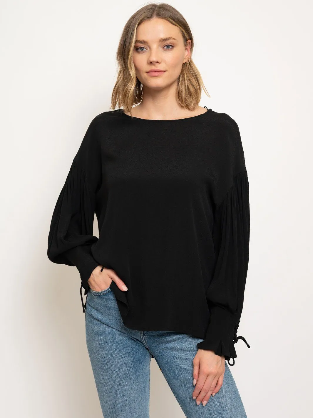 WOMEN'S PUFF LONG SLEEVE TOP