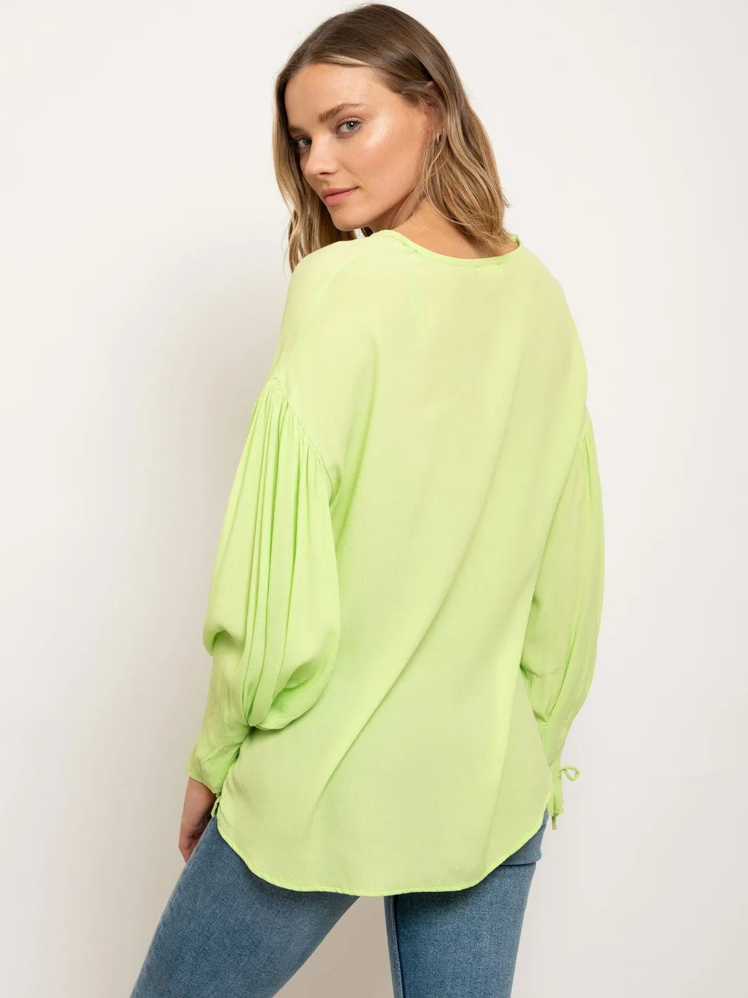 WOMEN'S PUFF LONG SLEEVE TOP