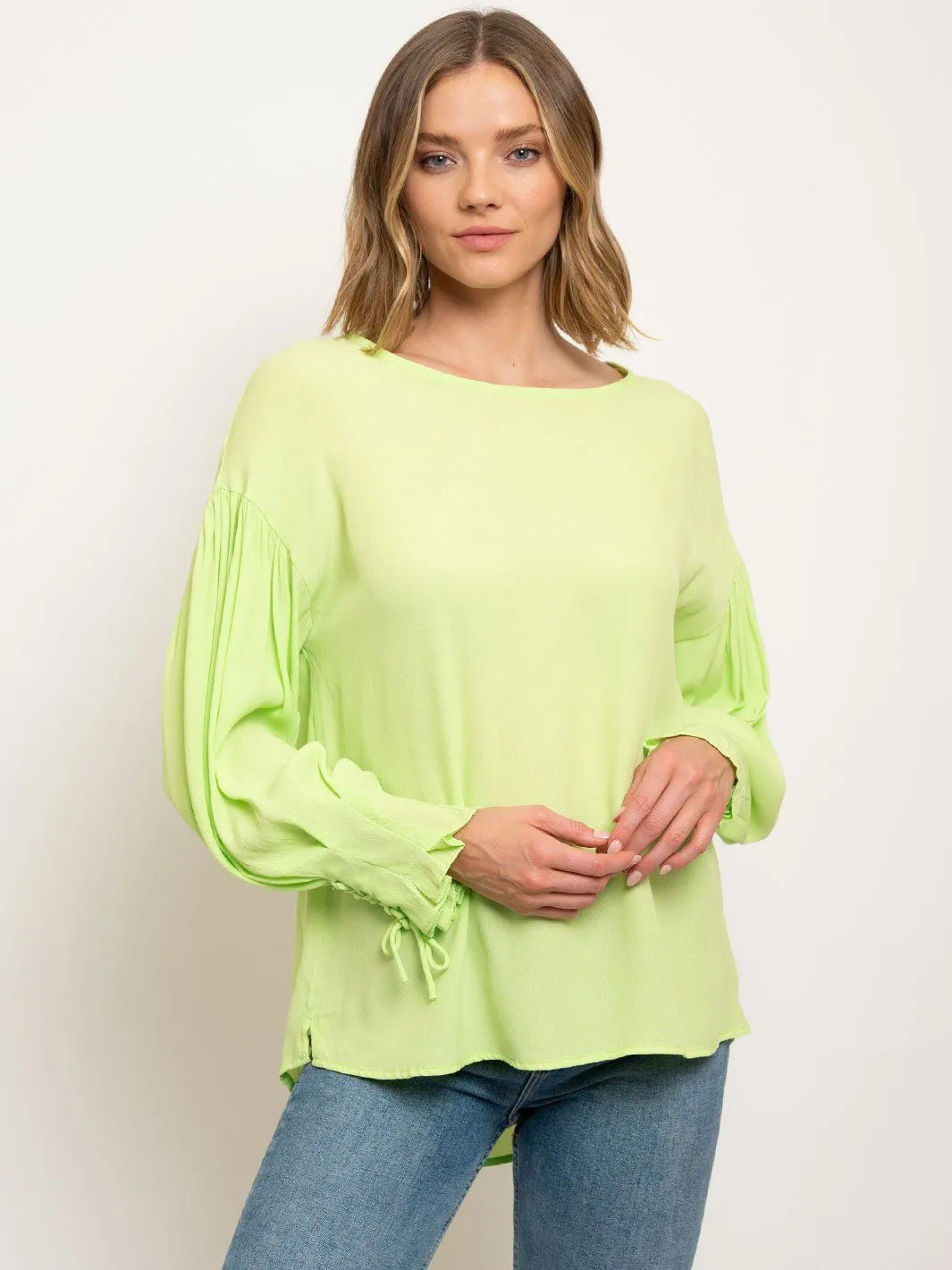 WOMEN'S PUFF LONG SLEEVE TOP