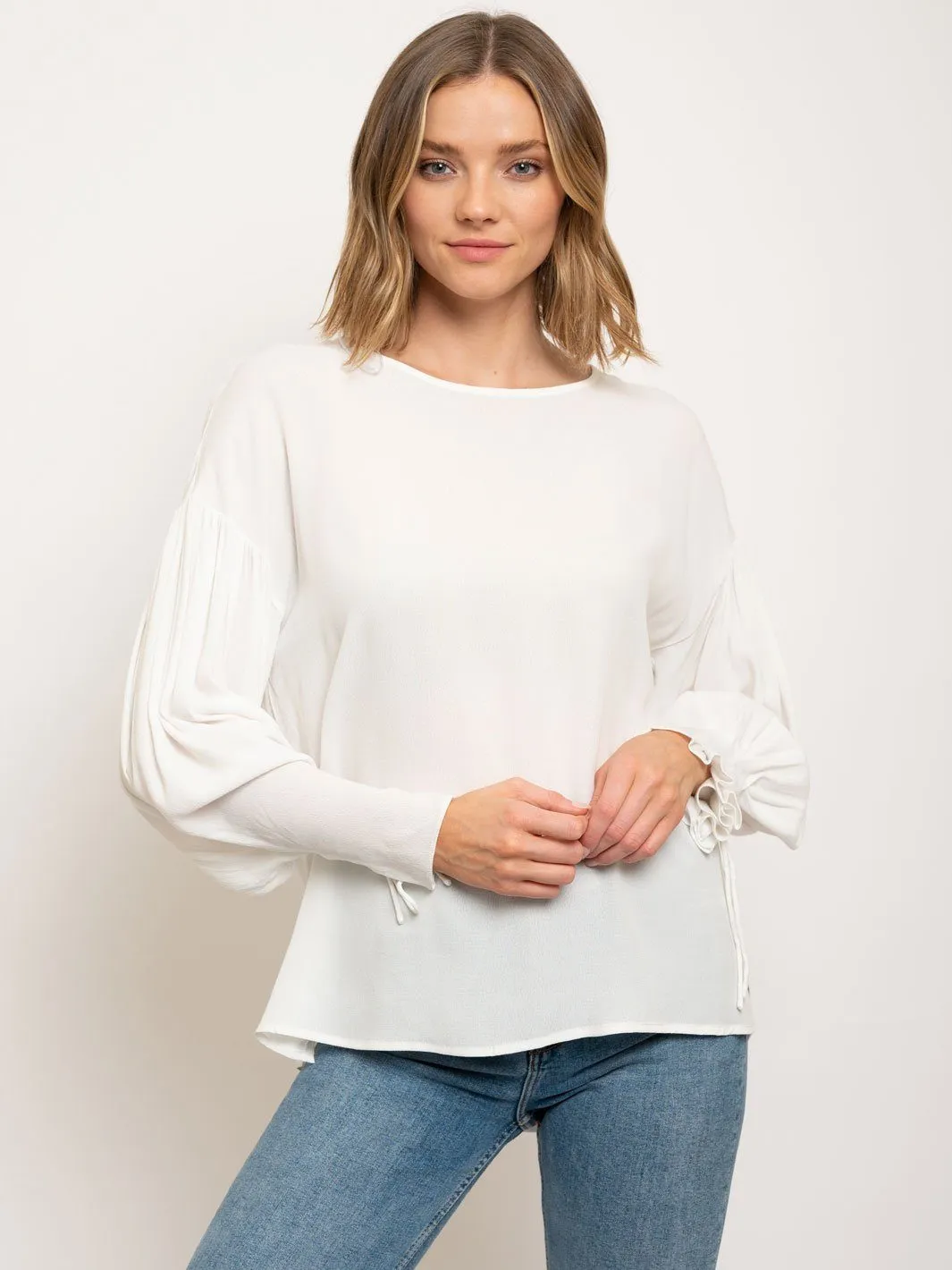 WOMEN'S PUFF LONG SLEEVE TOP