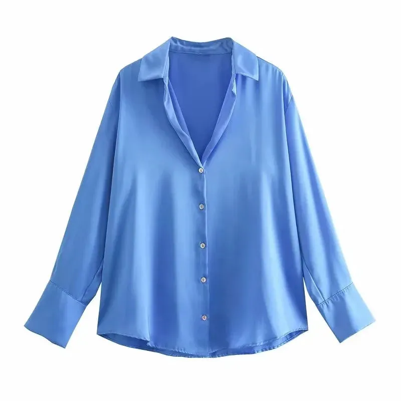 Women's Shacket Long Sleeve Blouses Streetwear Stripe