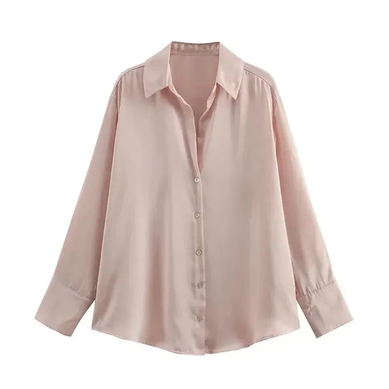 Women's Shacket Long Sleeve Blouses Streetwear Stripe